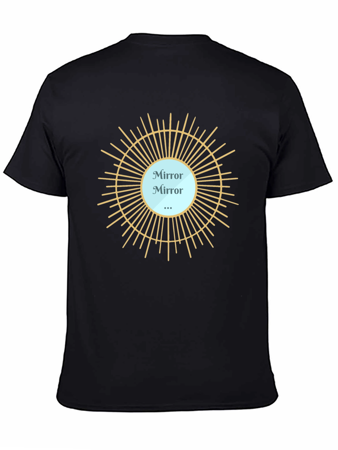 Mirror Mirror T-Shirt - Stylish Black Tee