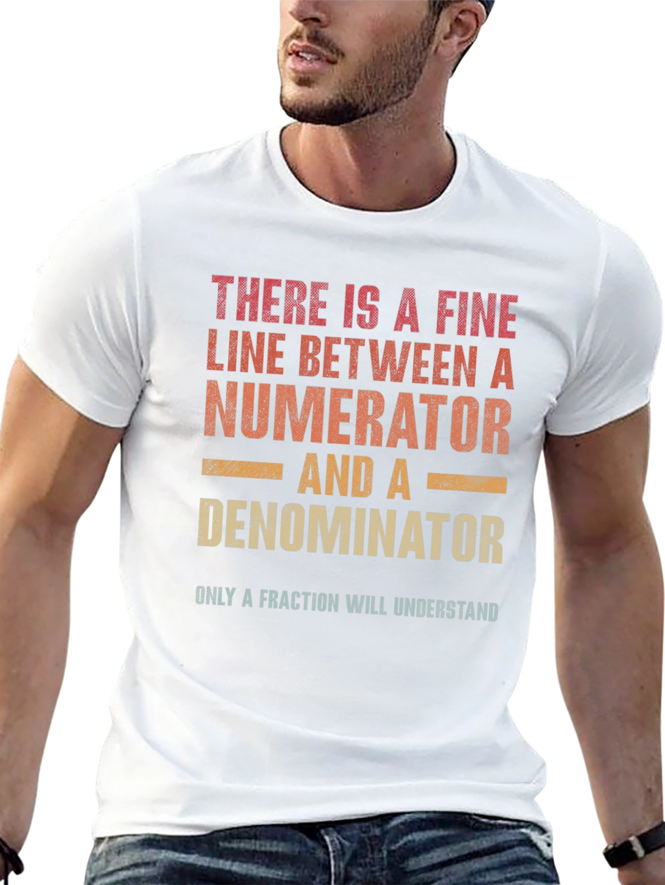 Funny Math Fraction T-Shirt: Numerator Denominator