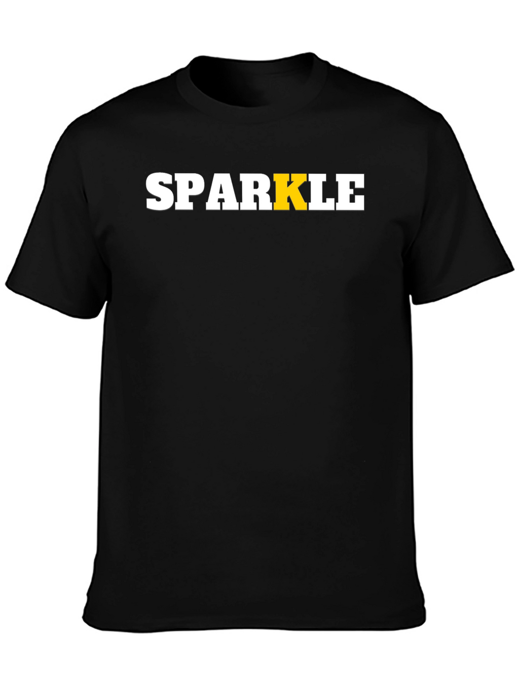 Sparkle Graphic Tee - Stylish Black T-Shirt