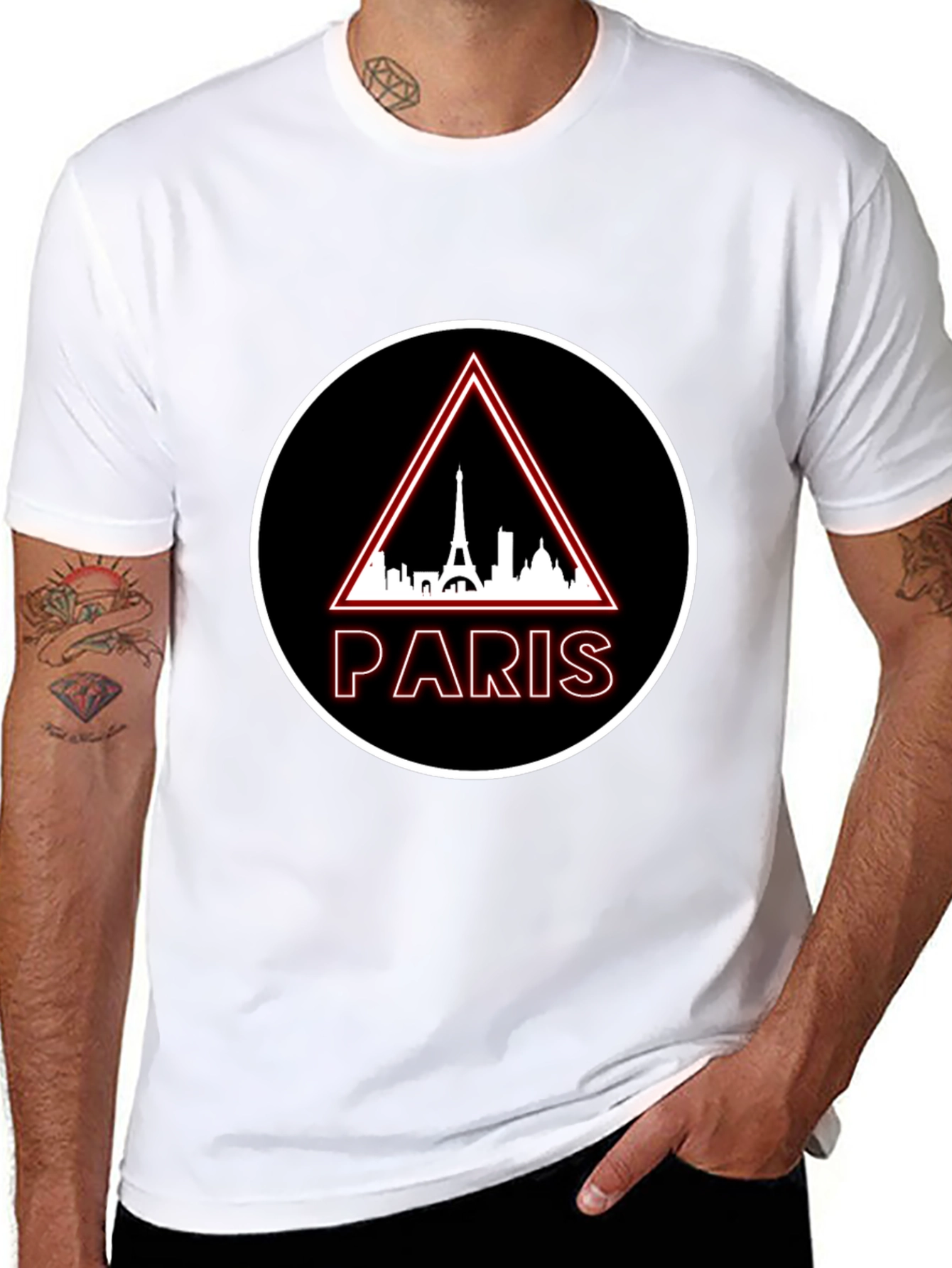 Paris Graphic T-Shirt - Eiffel Tower Design