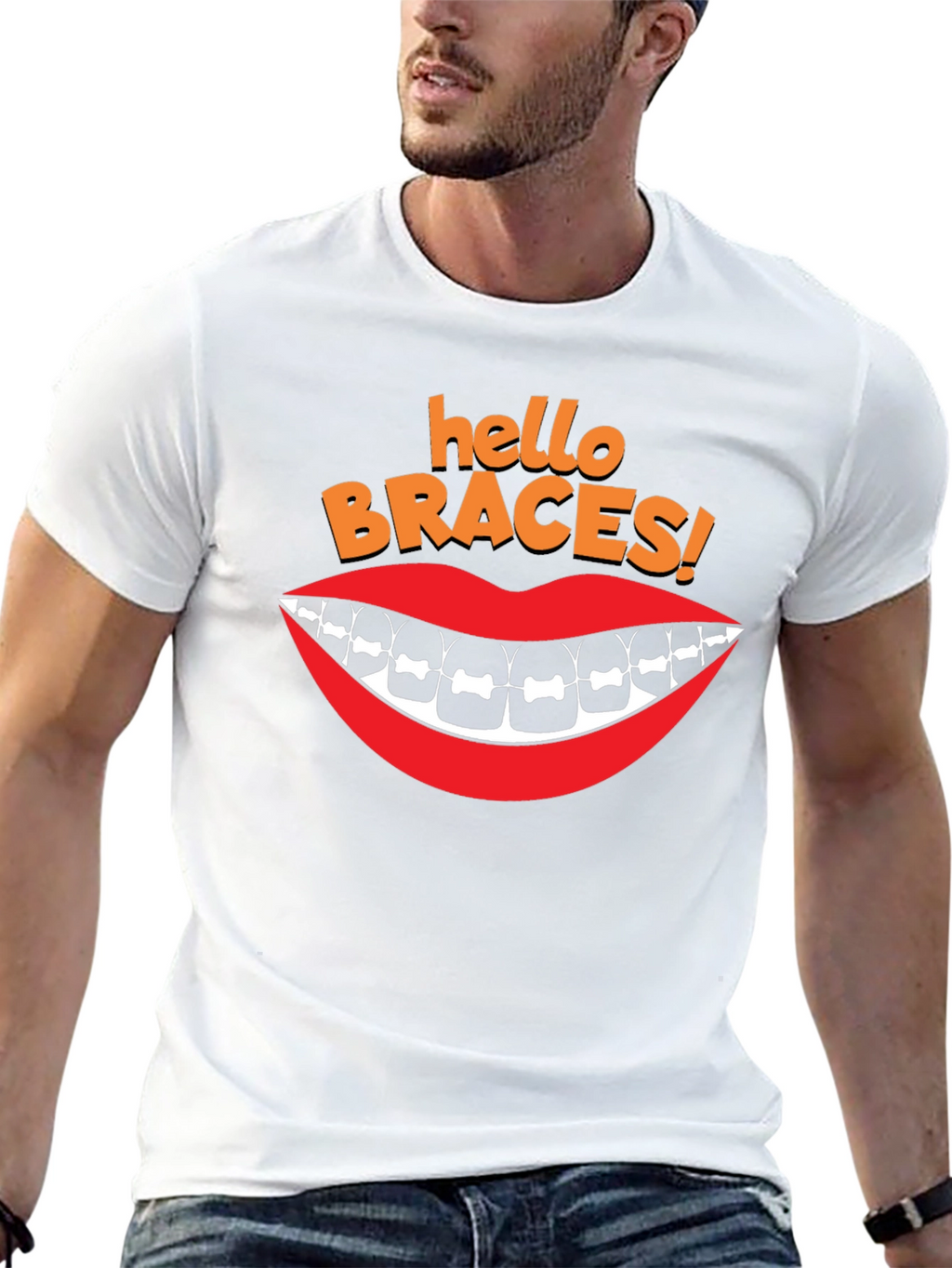 Hello Braces T-Shirt - Orthodontic Humor Tee