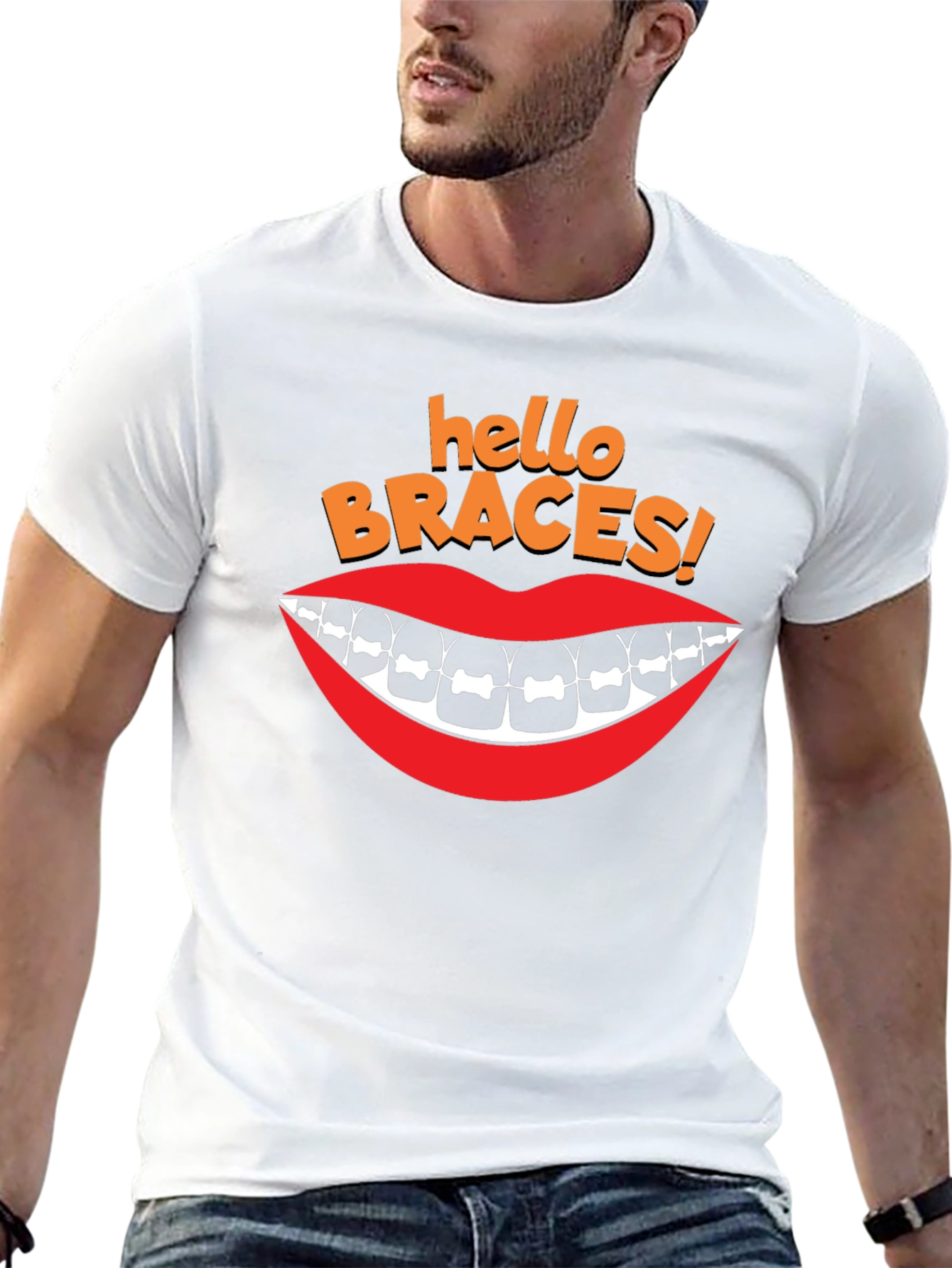 Hello Braces T-Shirt - Orthodontic Humor Tee