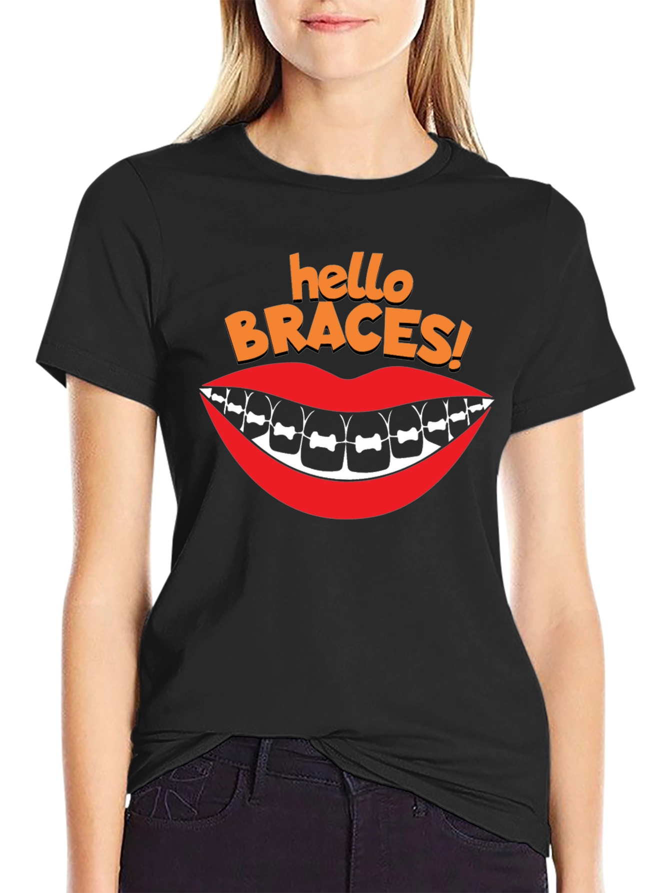 Hello Braces T-Shirt - Orthodontic Humor Tee