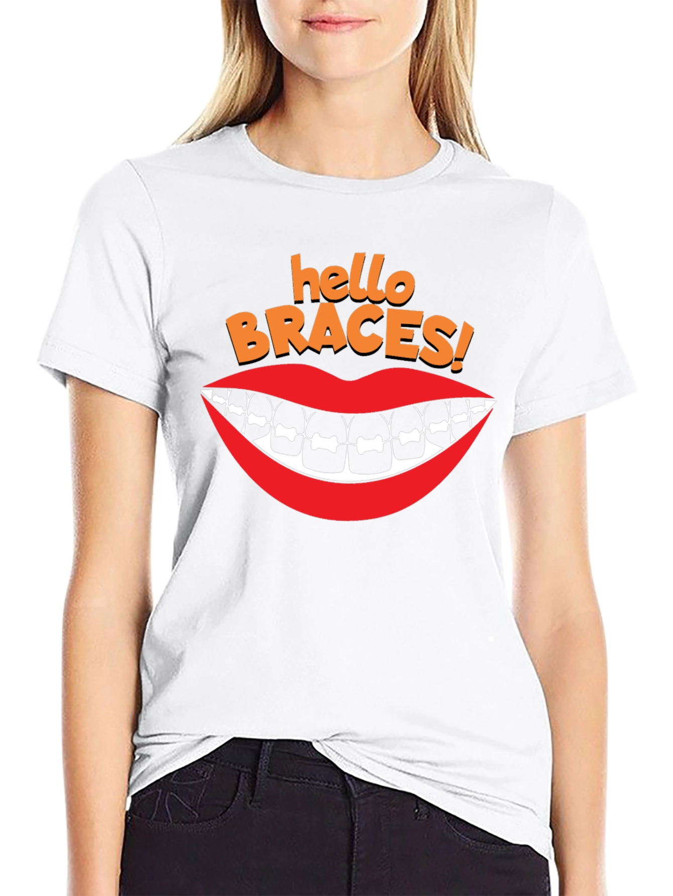 Hello Braces T-Shirt - Orthodontic Humor Tee