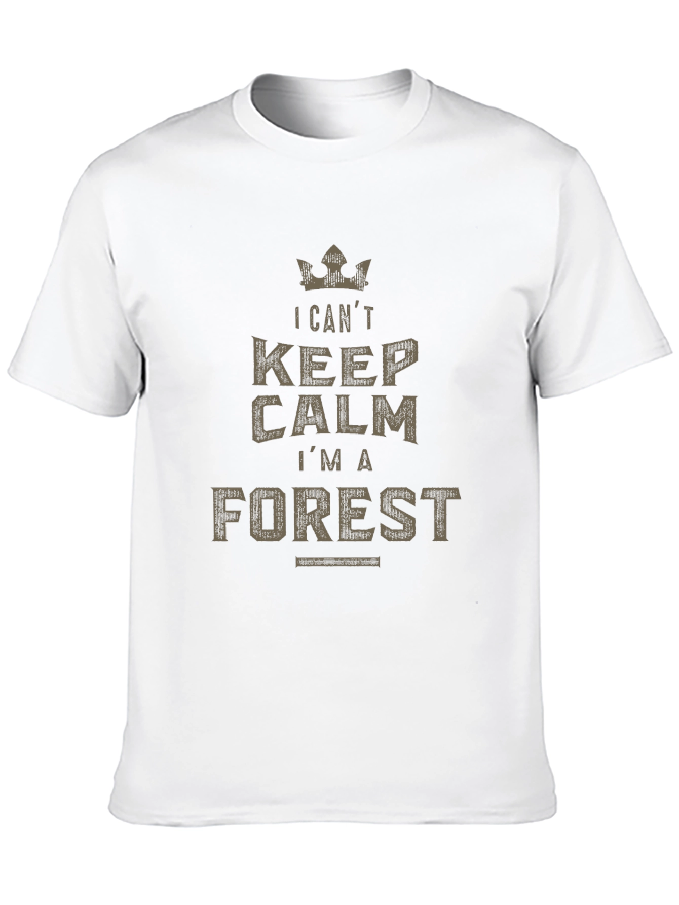 Keep Calm Forest Graphic Tee - Black