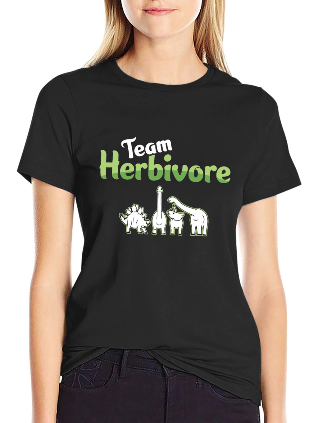 Team Herbivore Dinosaur Graphic T-Shirt