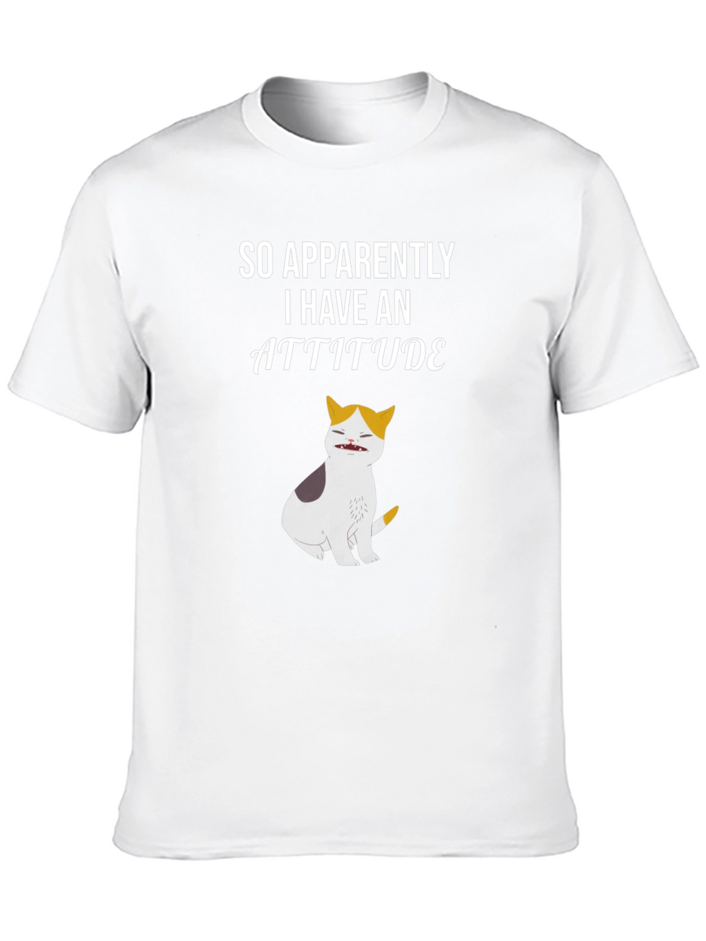 Attitude Cat Graphic Tee - Funny Novelty T-Shirt