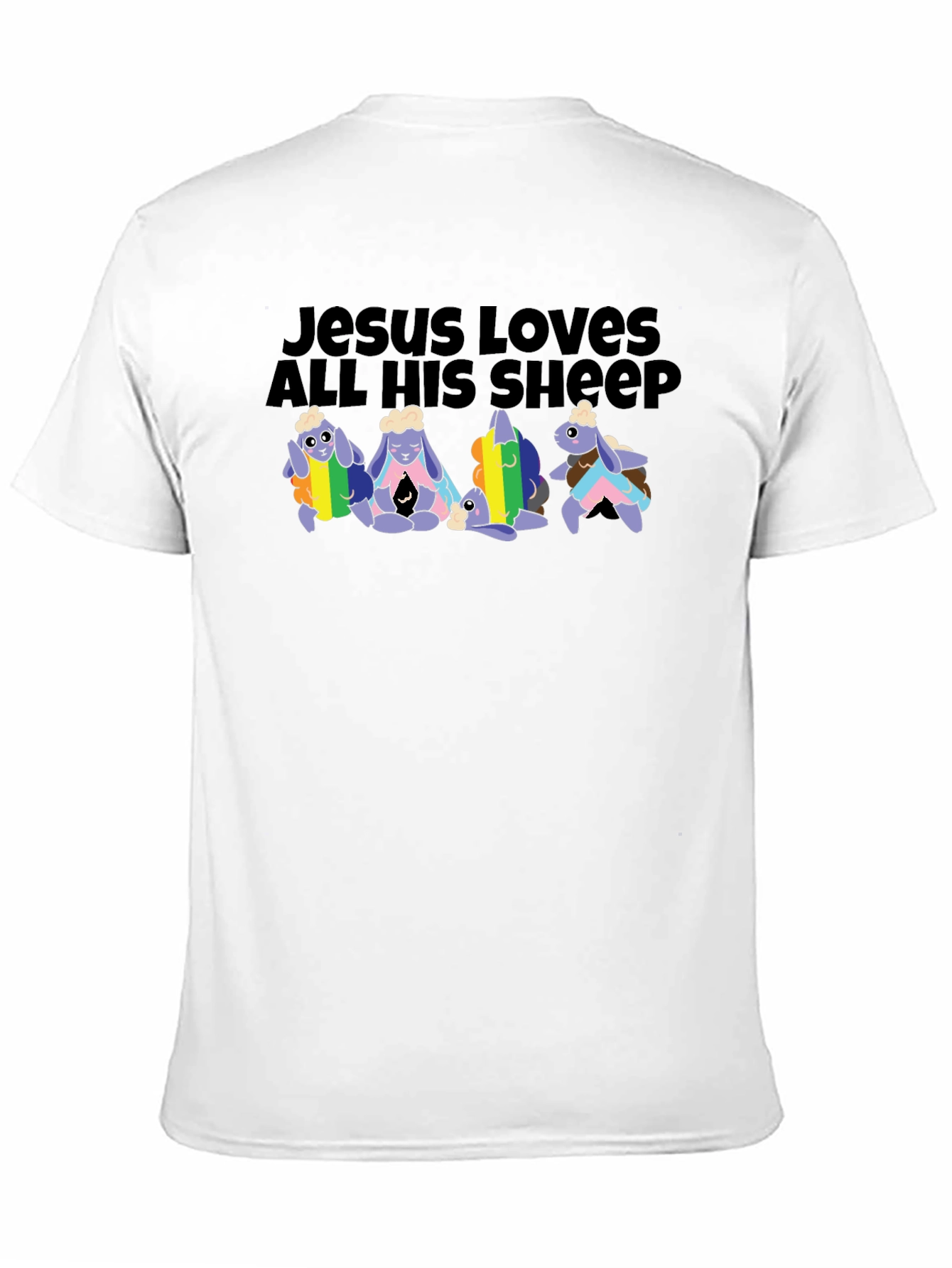 Jesus Loves All His Sheep LGBTQ+ T-Shirt