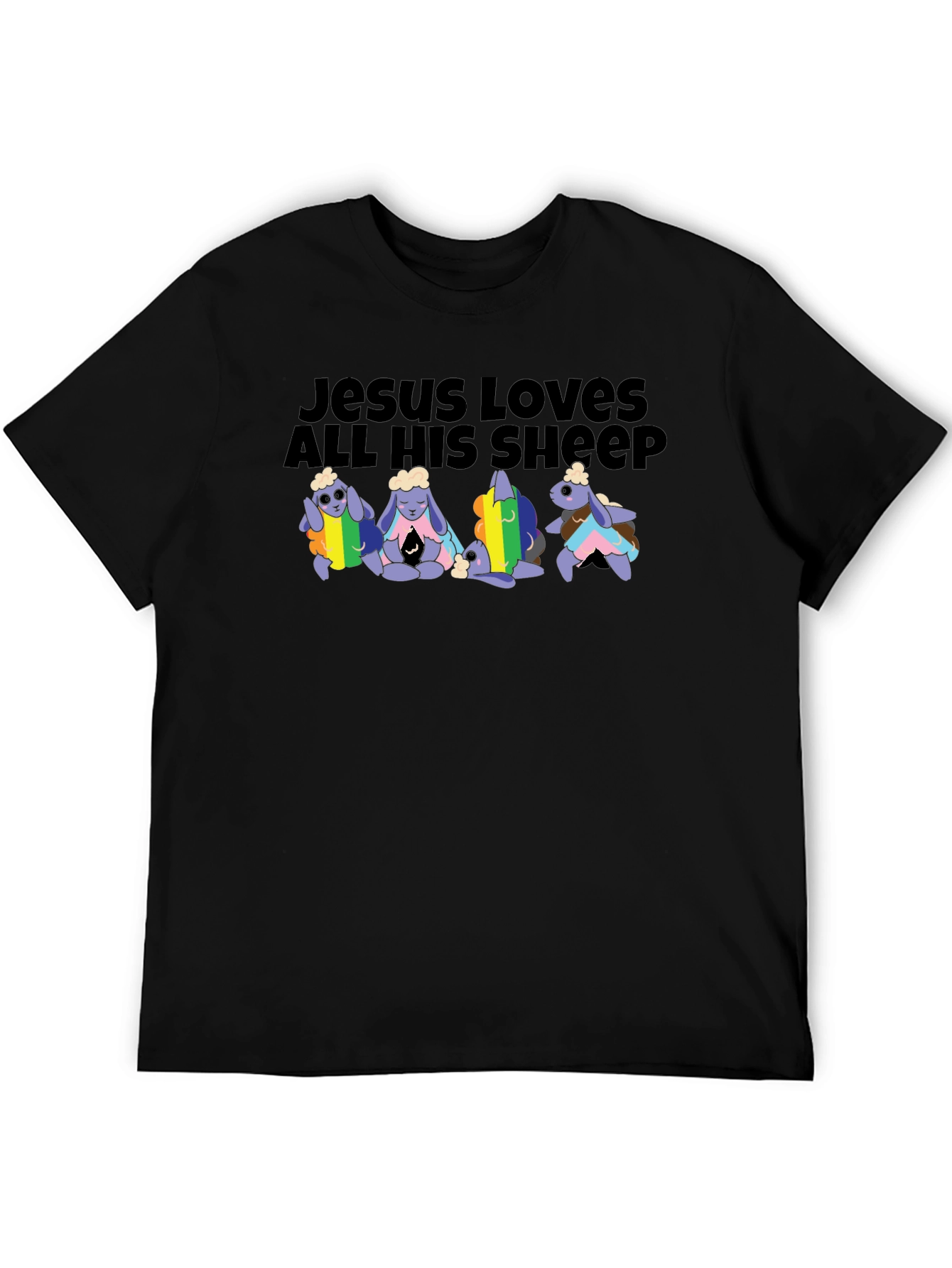 Jesus Loves All His Sheep LGBTQ+ T-Shirt