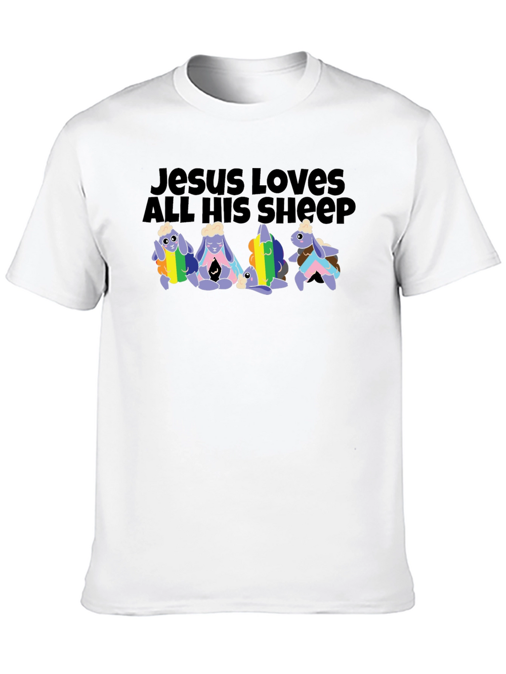 Jesus Loves All His Sheep LGBTQ+ T-Shirt