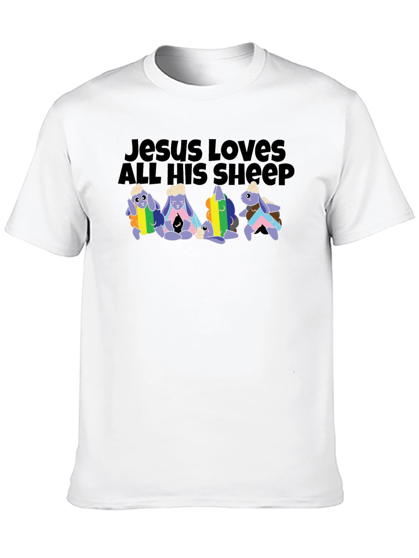 Jesus Loves All His Sheep LGBTQ+ T-Shirt