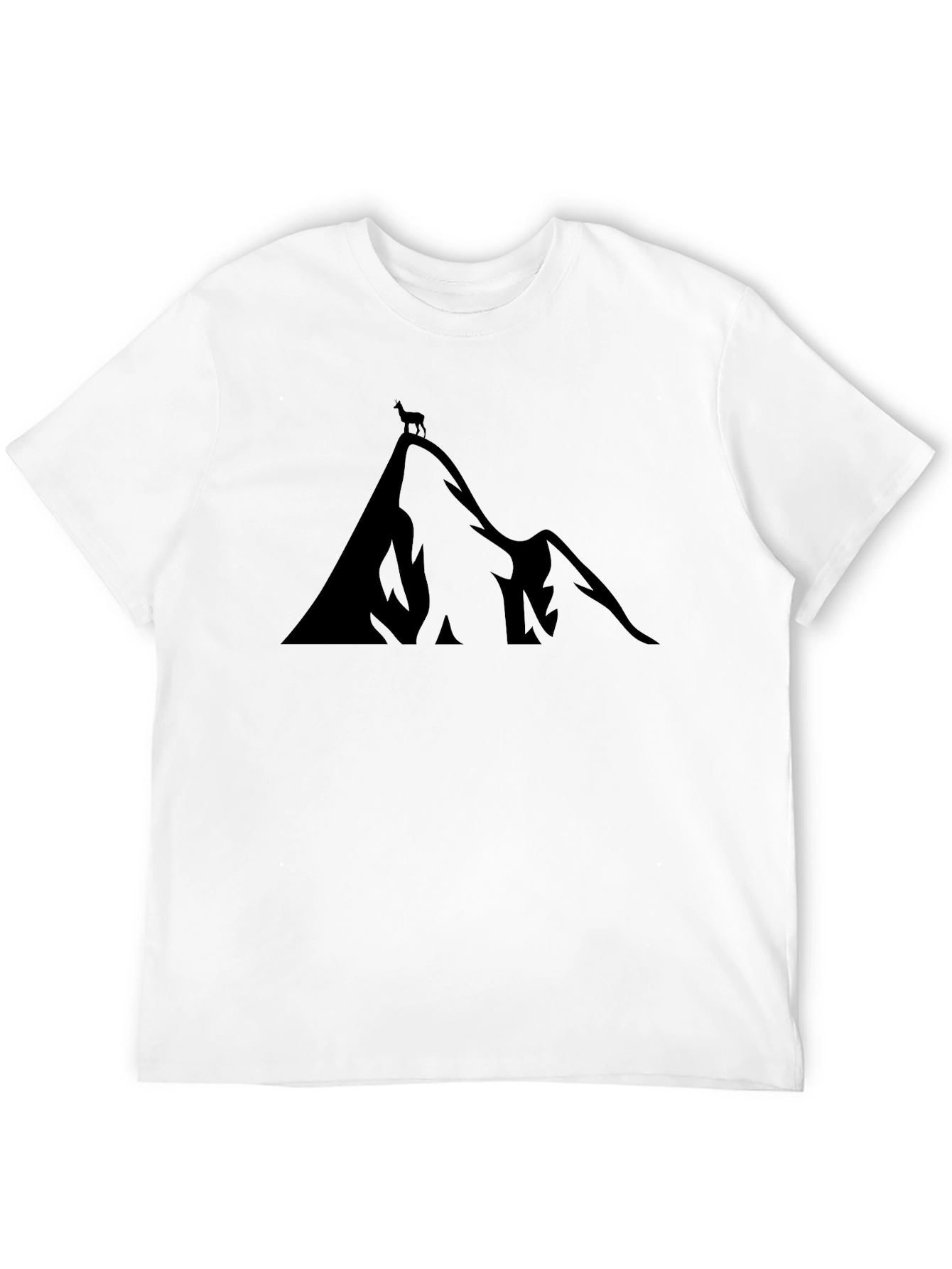 Mountain Peak Silhouette T-Shirt - Unisex Black Tee