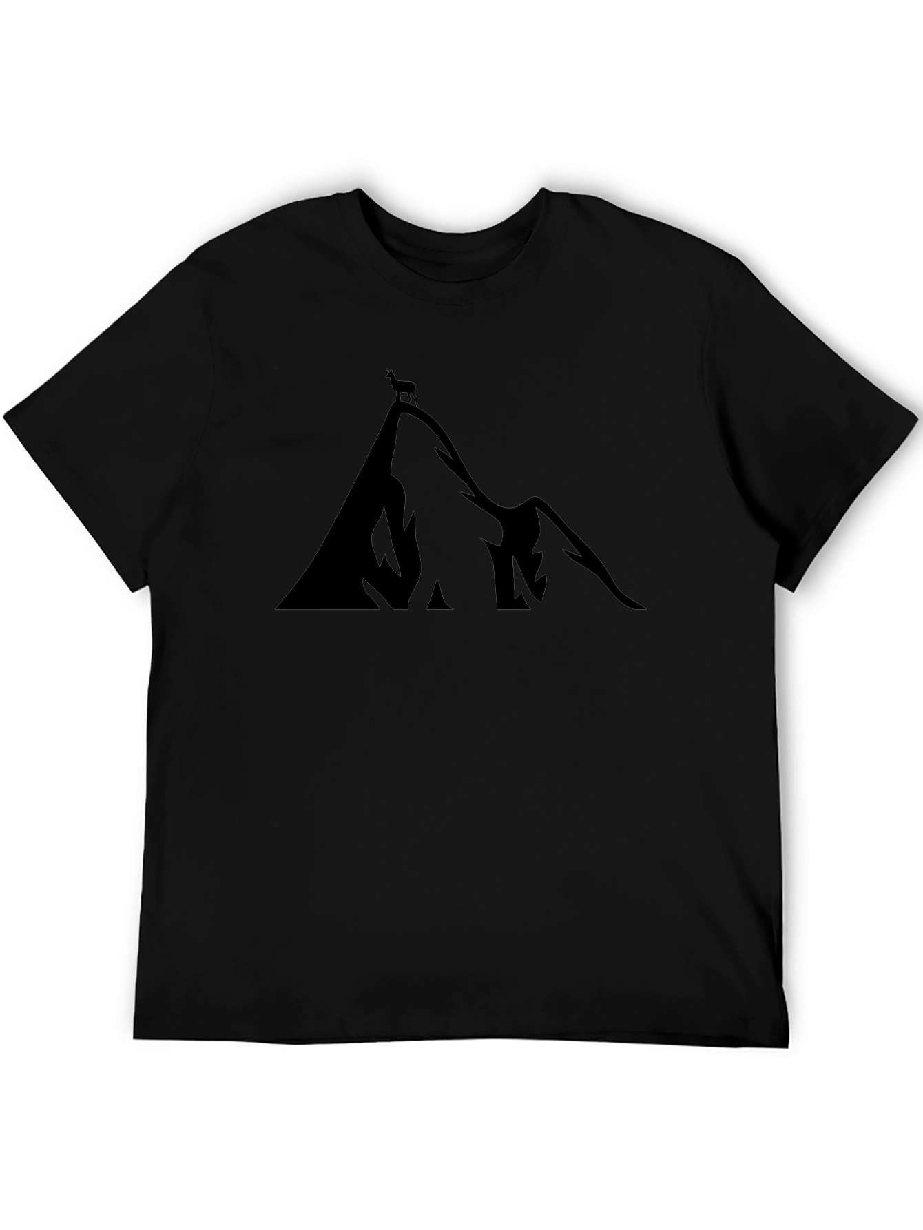 Mountain Peak Silhouette T-Shirt - Unisex Black Tee