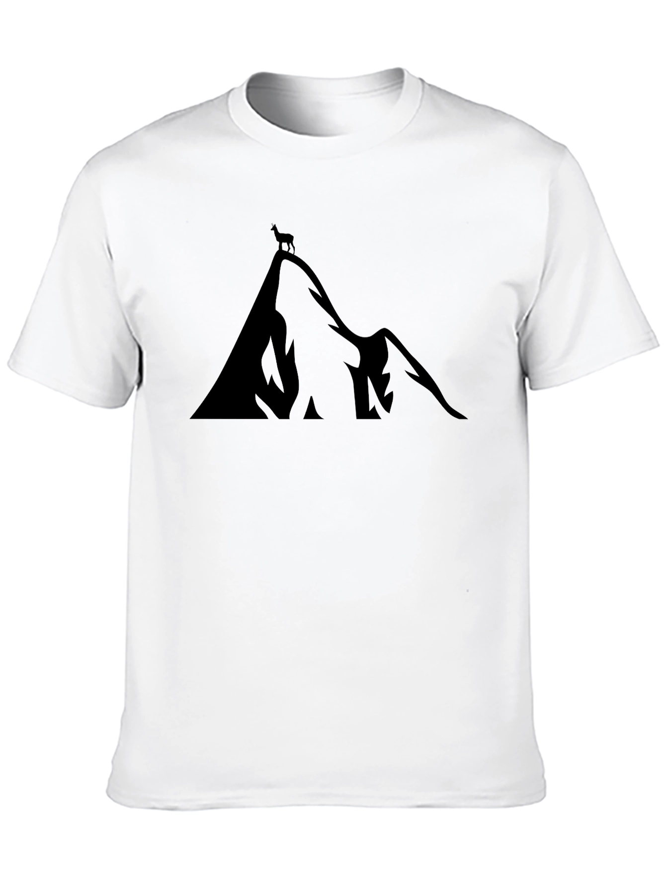 Mountain Peak Silhouette T-Shirt - Unisex Black Tee