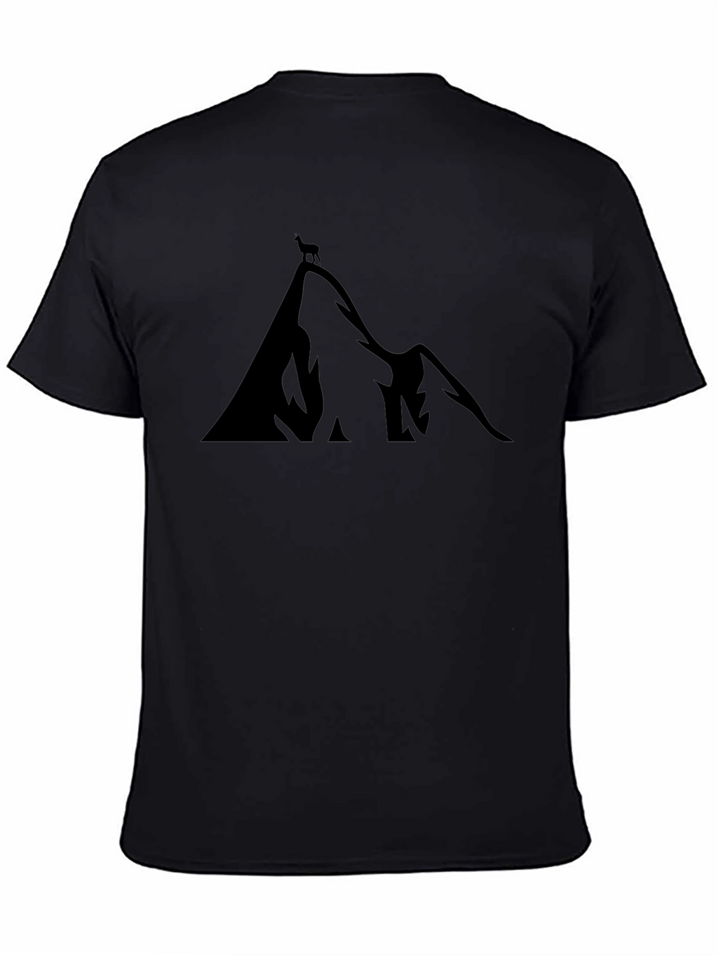 Mountain Peak Silhouette T-Shirt - Unisex Black Tee