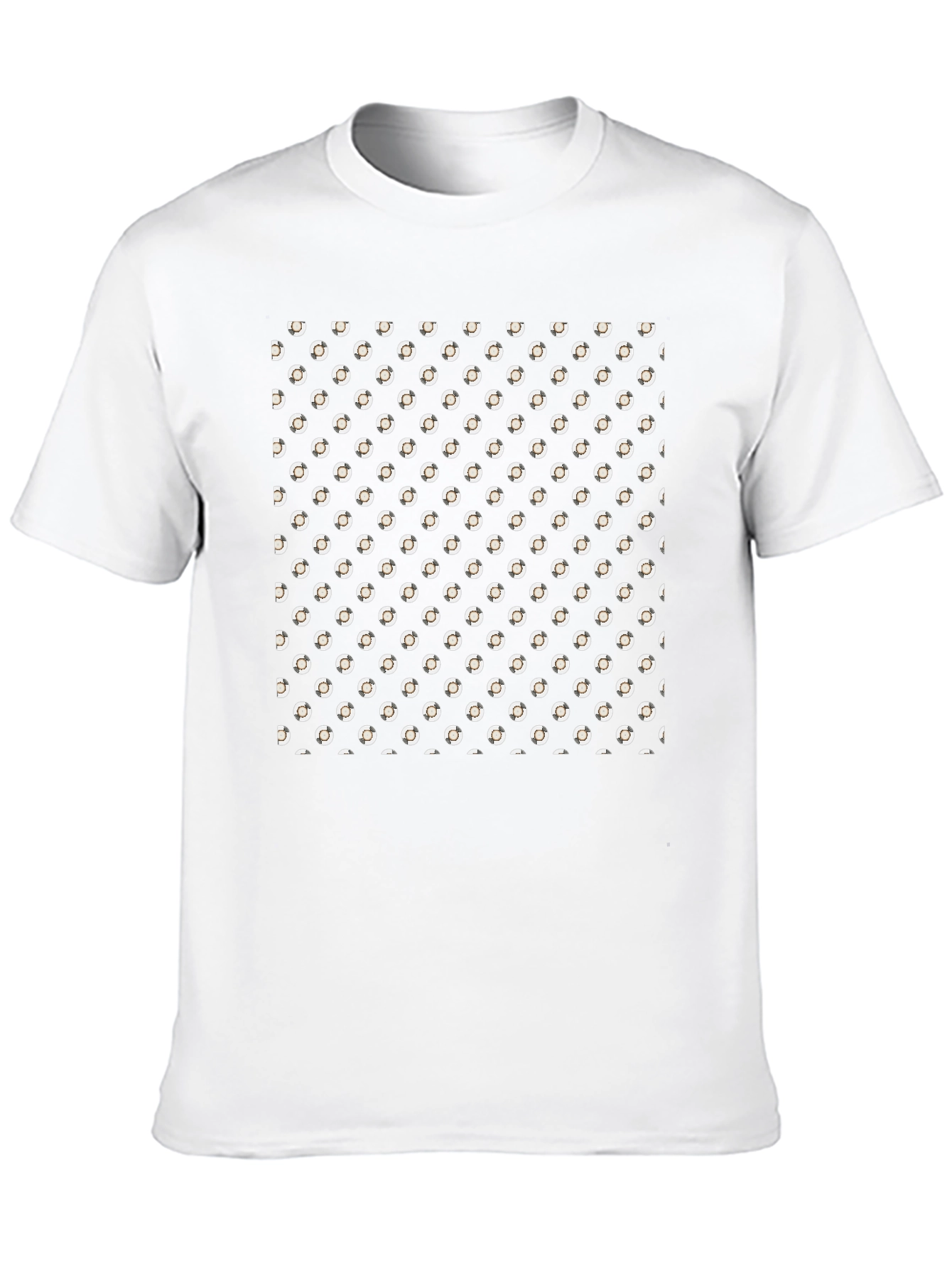 Patterned Black T-Shirt