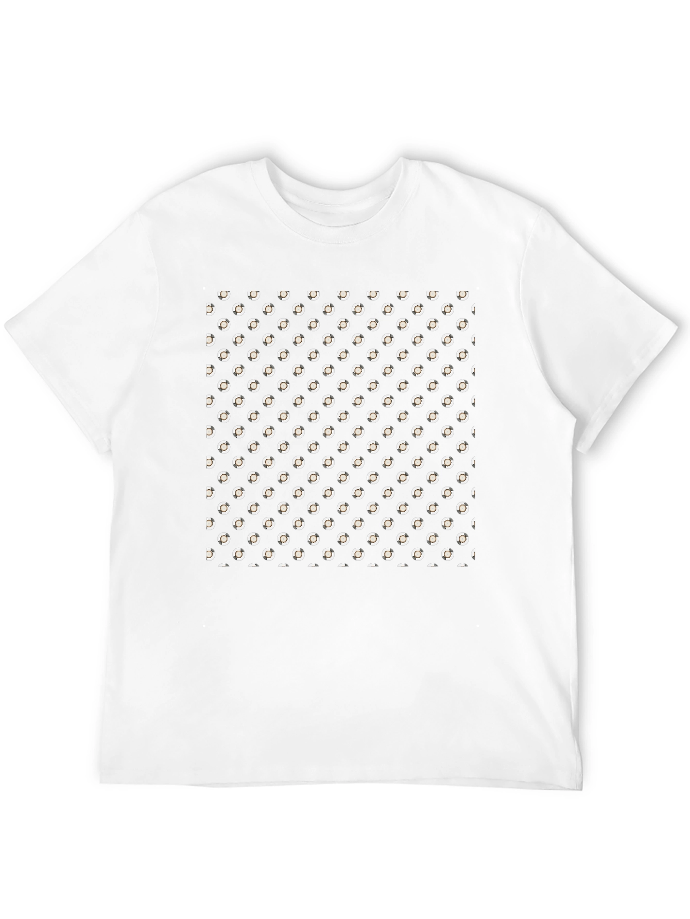 Patterned Black T-Shirt