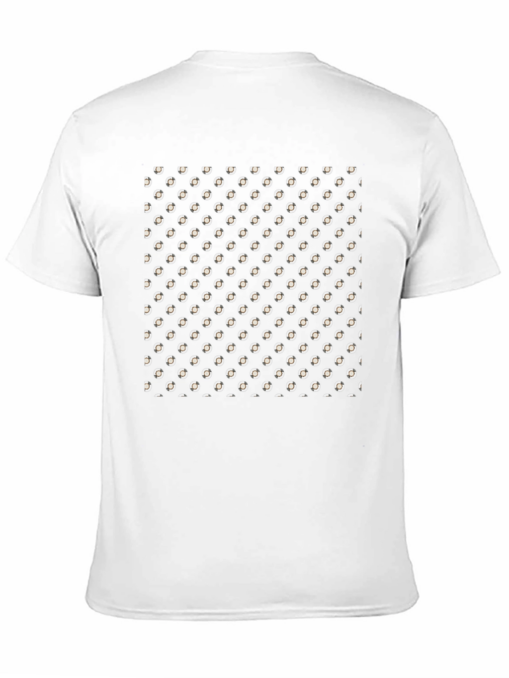 Patterned Black T-Shirt