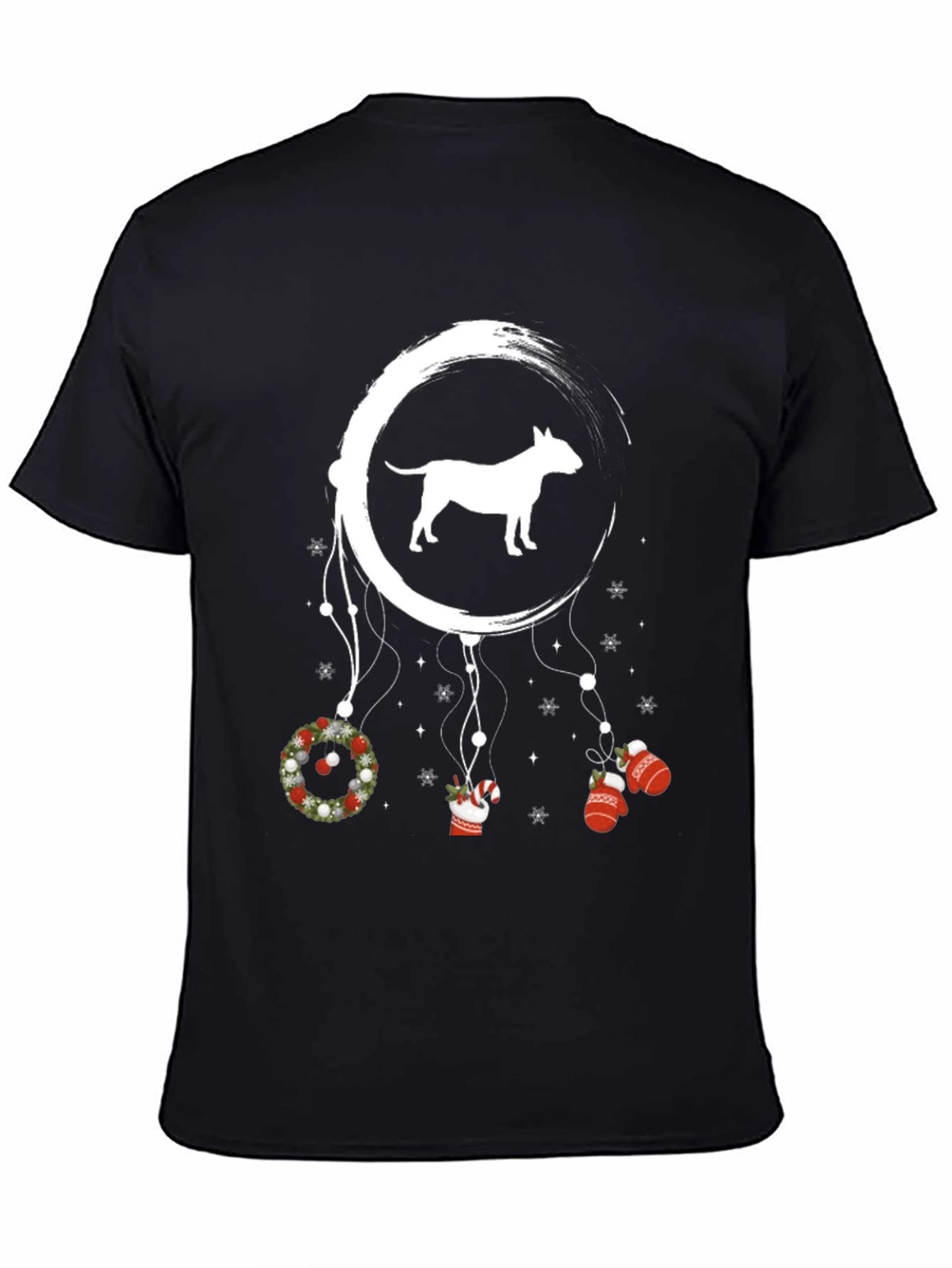 Bull Terrier Christmas Dreamcatcher Graphic Tee