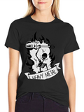 Heavy Metal Skeleton Guitar T-Shirt