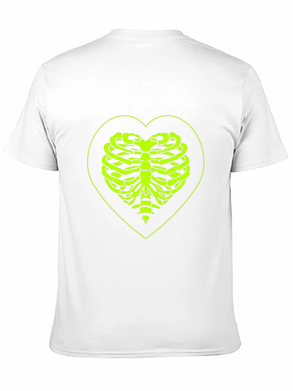 Heart Rib Cage Graphic Tee - Black