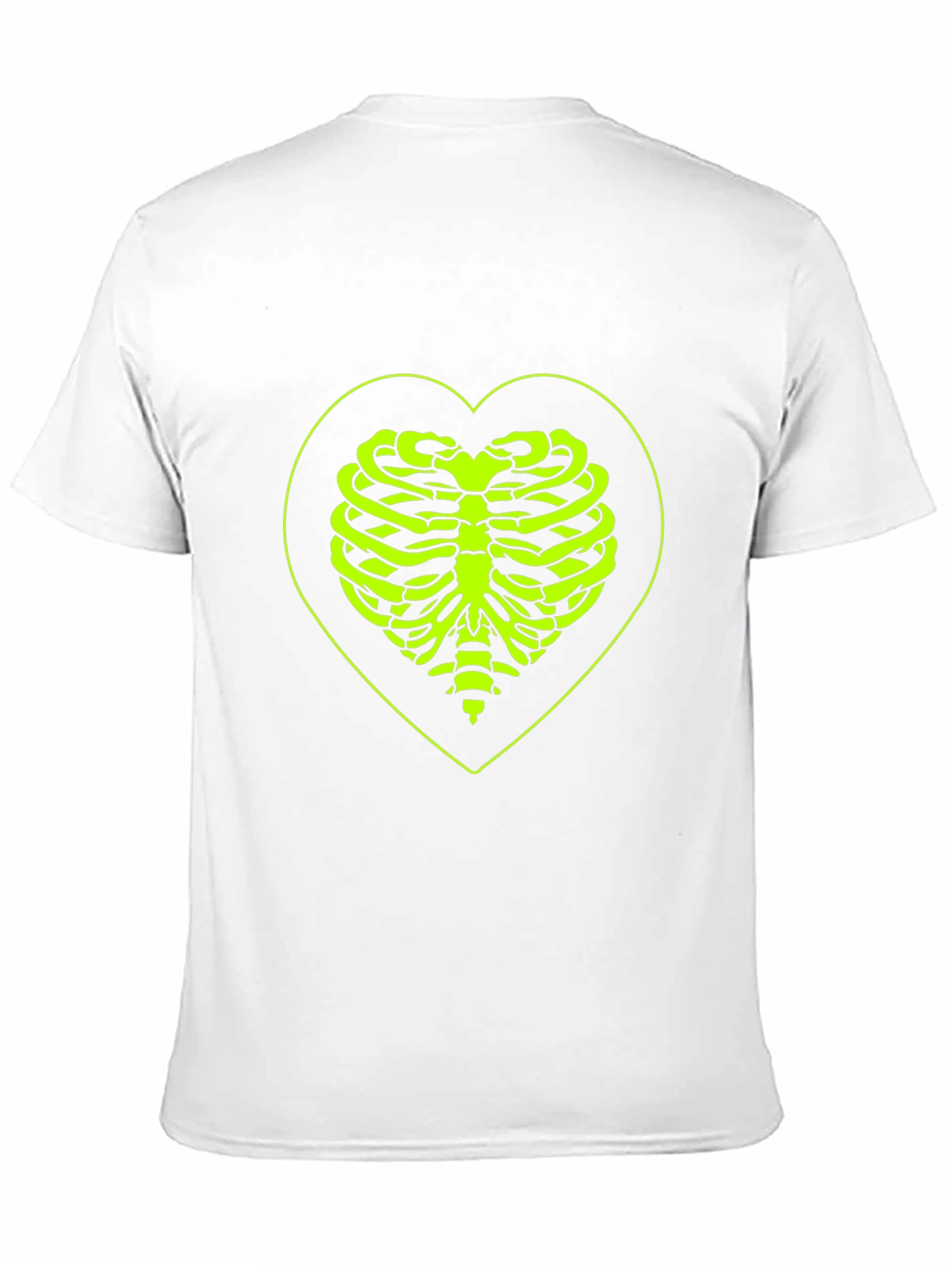 Heart Rib Cage Graphic Tee - Black