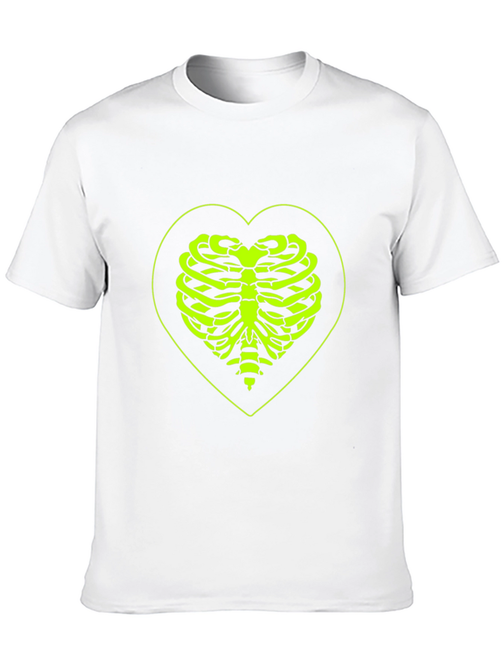 Heart Rib Cage Graphic Tee - Black