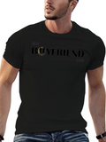 Best Boyfriend Ever Graphic Tee - Mens Black T-Shirt