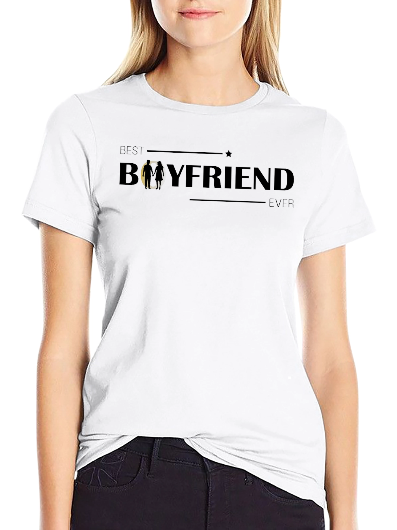 Best Boyfriend Ever Graphic Tee - Mens Black T-Shirt
