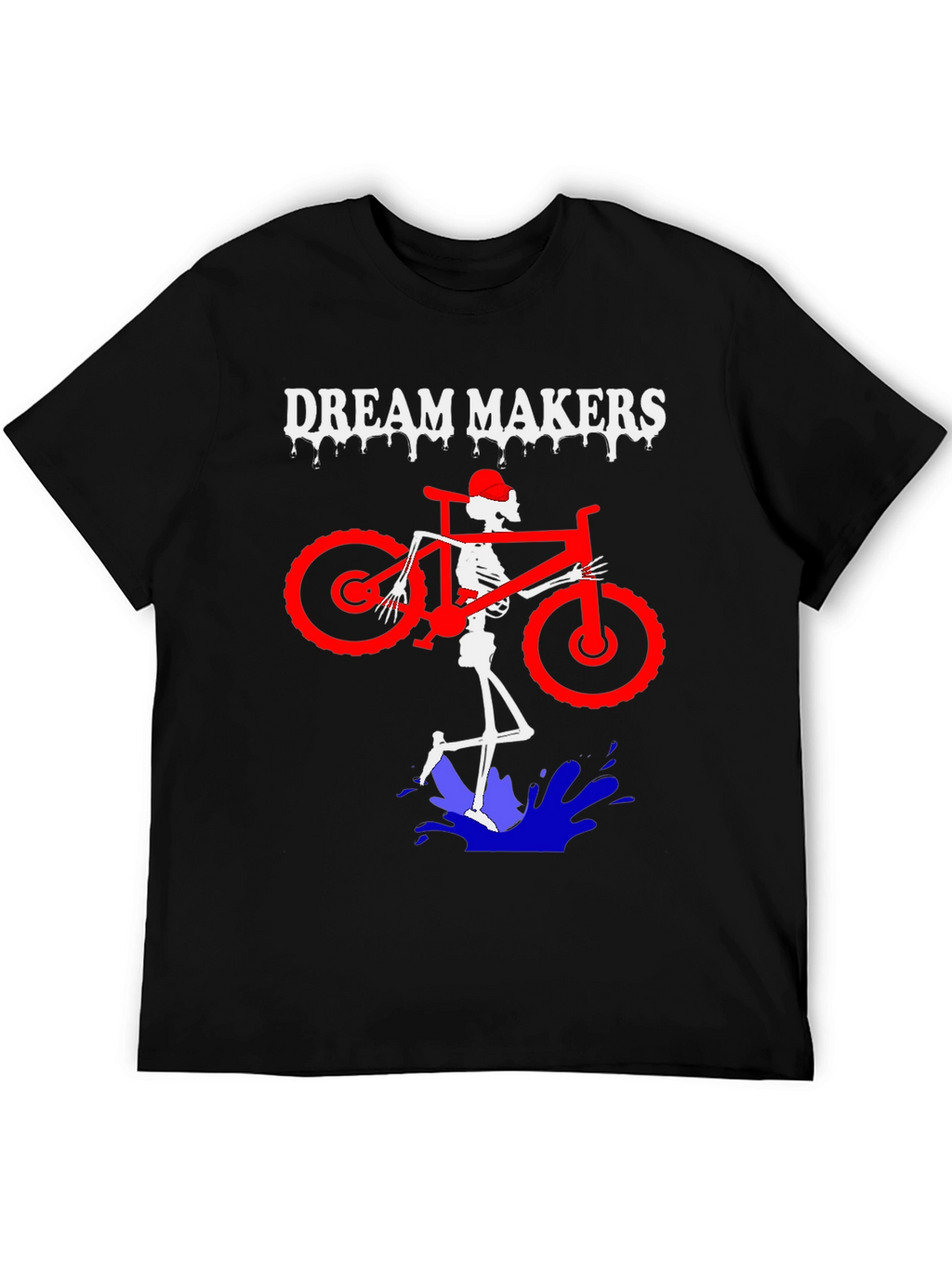 Dream Makers Skeleton Mountain Bike T-Shirt