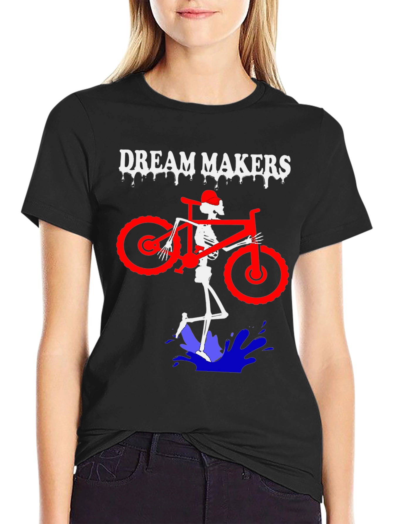 Dream Makers Skeleton Mountain Bike T-Shirt
