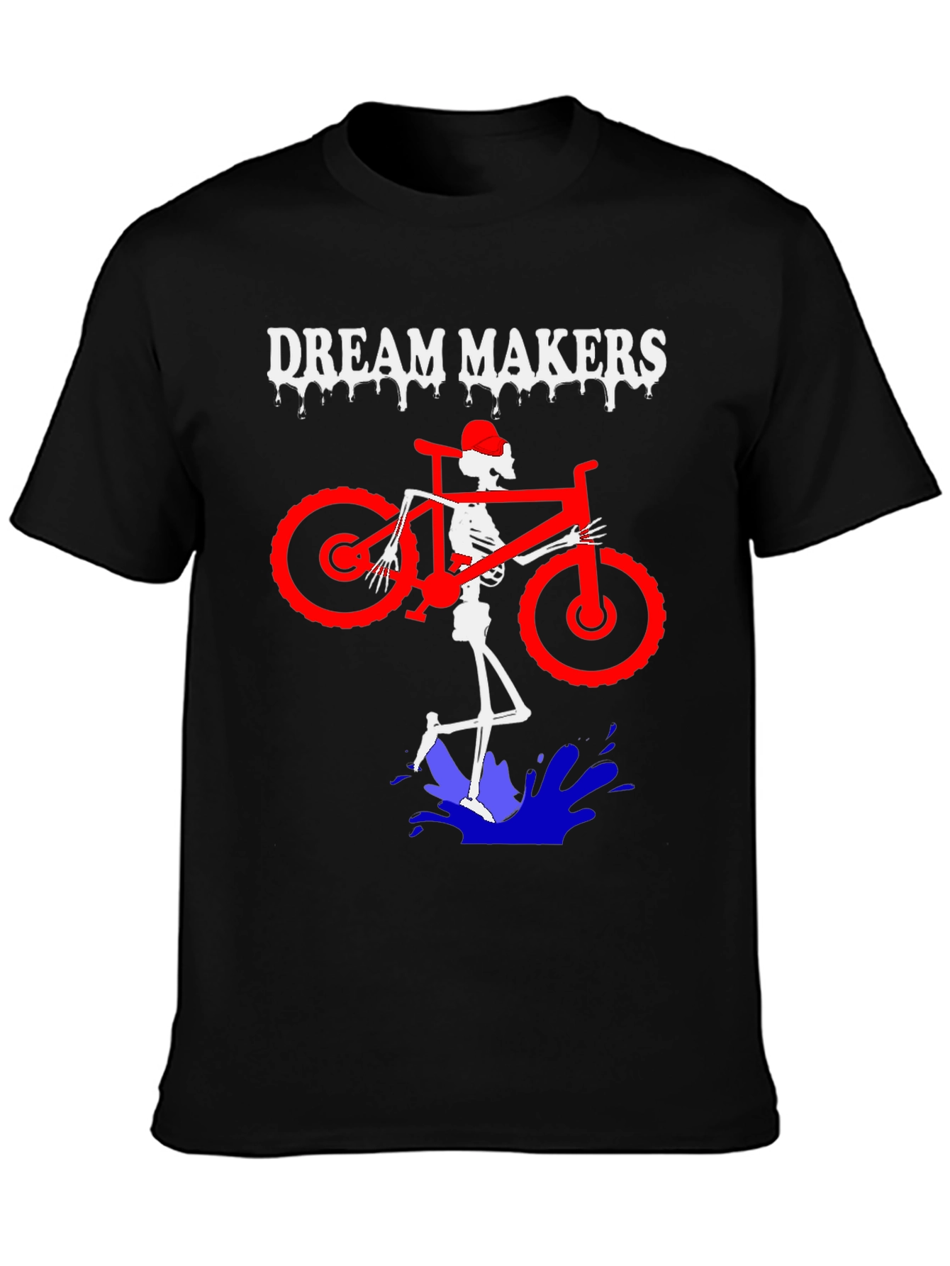 Dream Makers Skeleton Mountain Bike T-Shirt