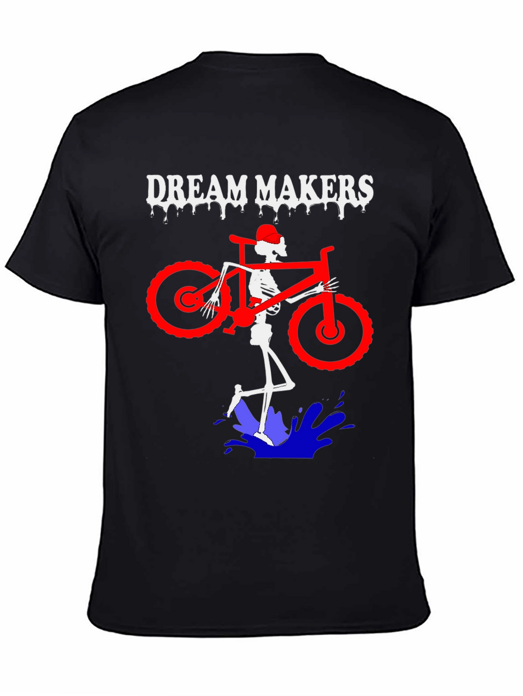 Dream Makers Skeleton Mountain Bike T-Shirt