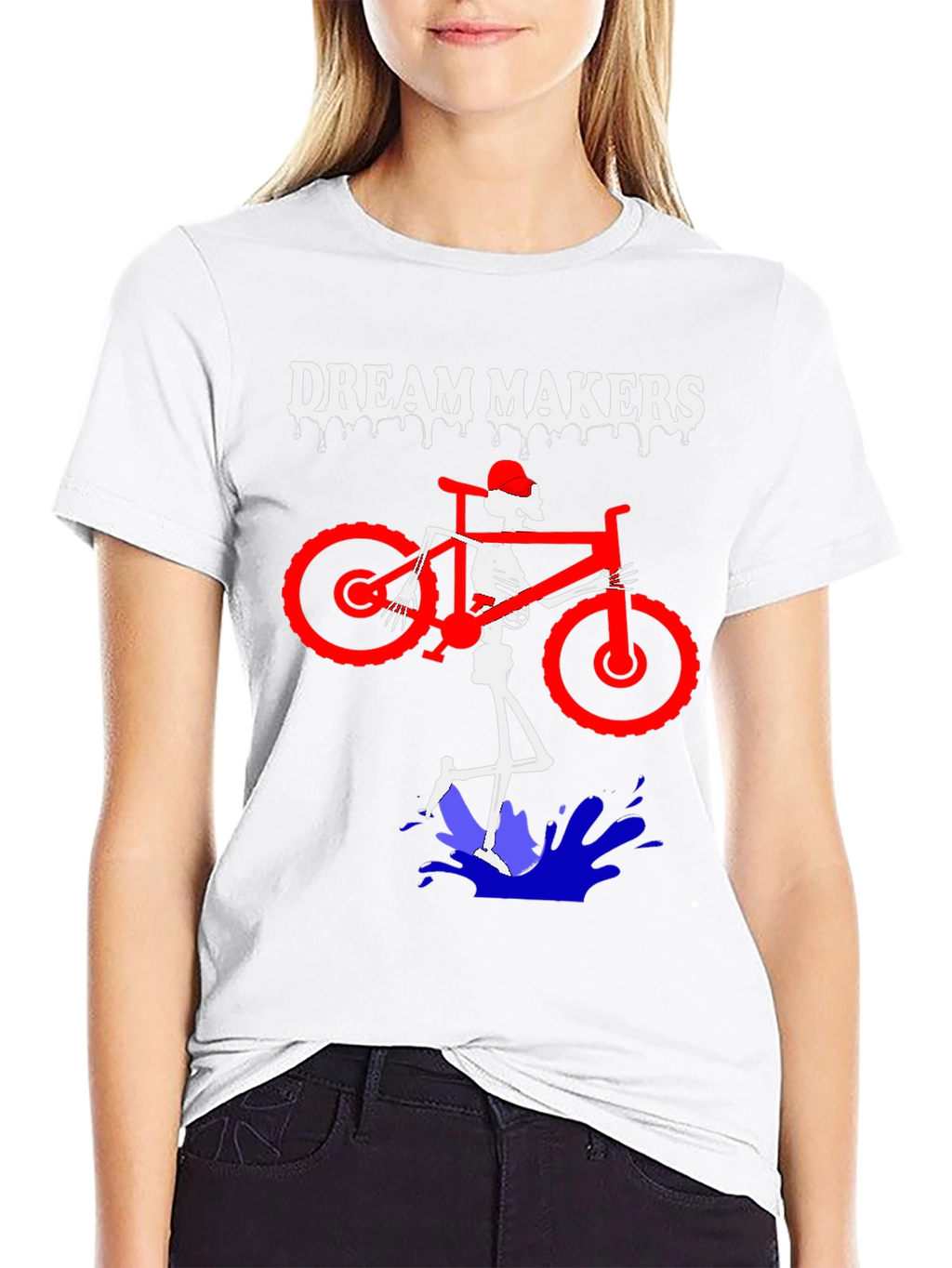 Dream Makers Skeleton Mountain Bike T-Shirt