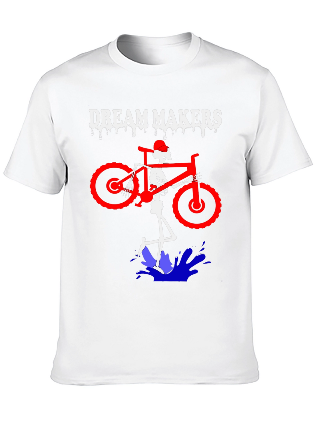 Dream Makers Skeleton Mountain Bike T-Shirt