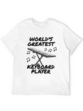 Worlds Greatest Keyboard Player Graphic Tee
