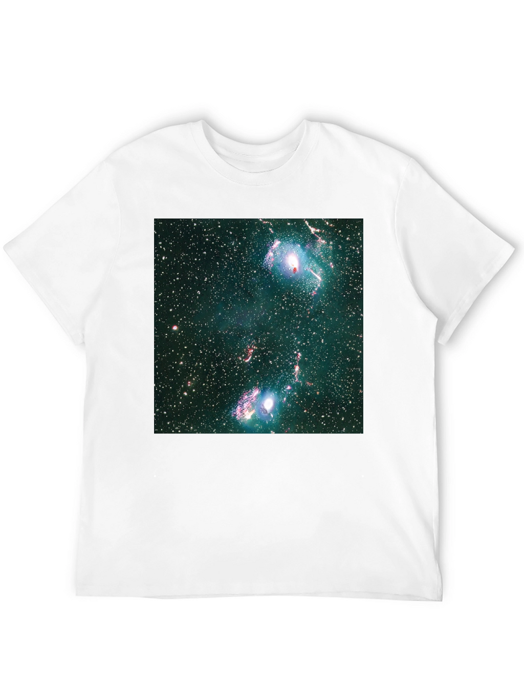 Nebula Print Black T-Shirt - Galaxy Style
