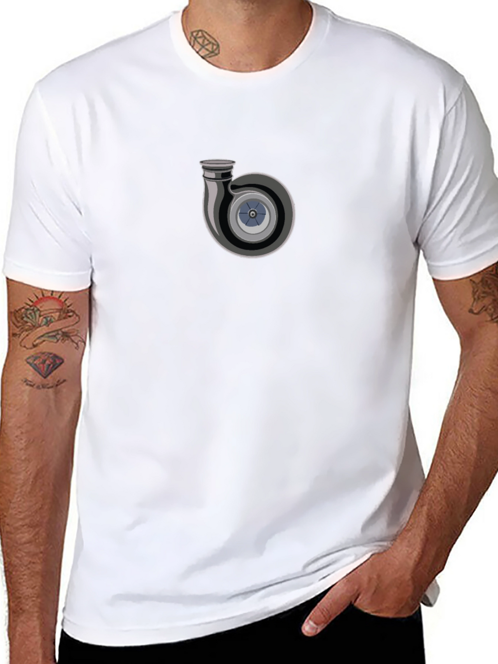 Turbo Graphic Tee - Black Casual T-Shirt