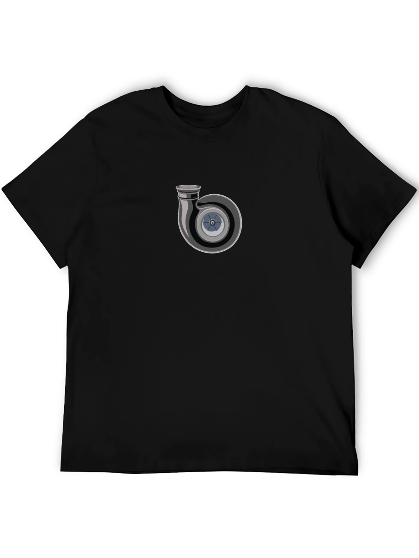 Turbo Graphic Tee - Black Casual T-Shirt