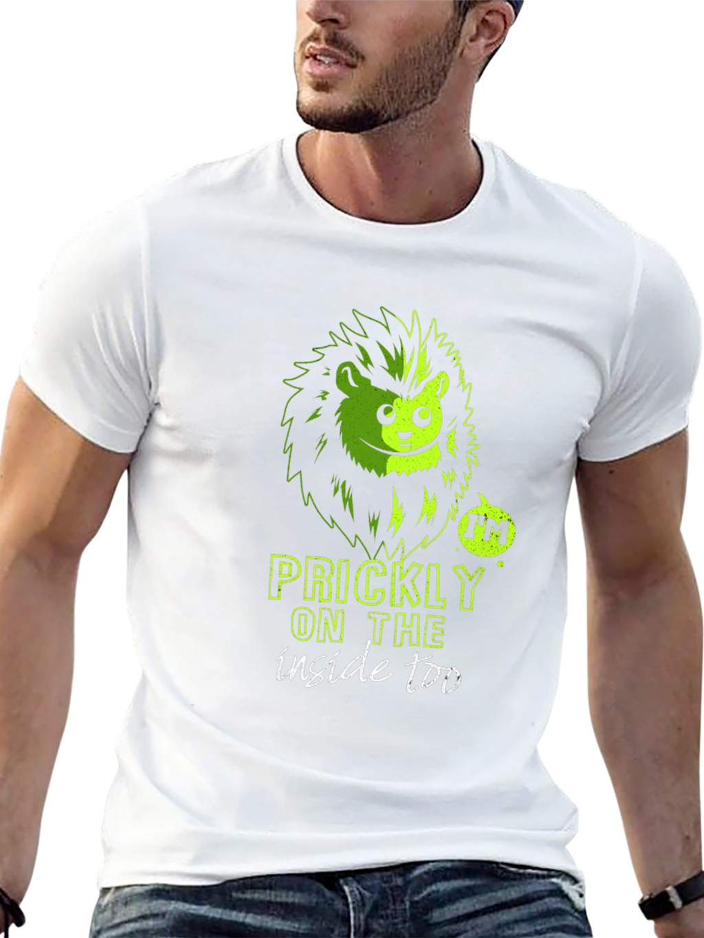 Prickly Inside Hedgehog Graphic T-Shirt