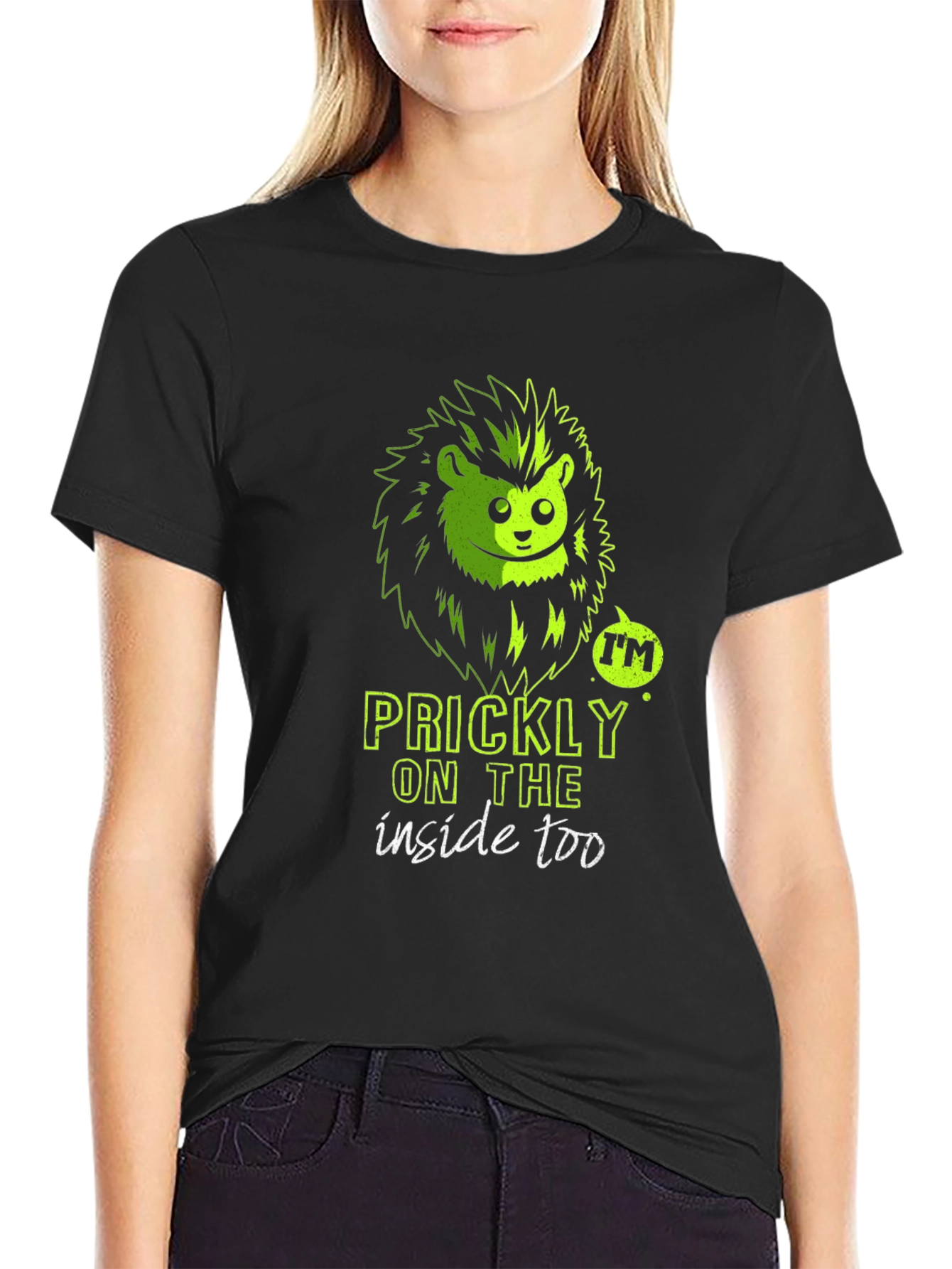 Prickly Inside Hedgehog Graphic T-Shirt
