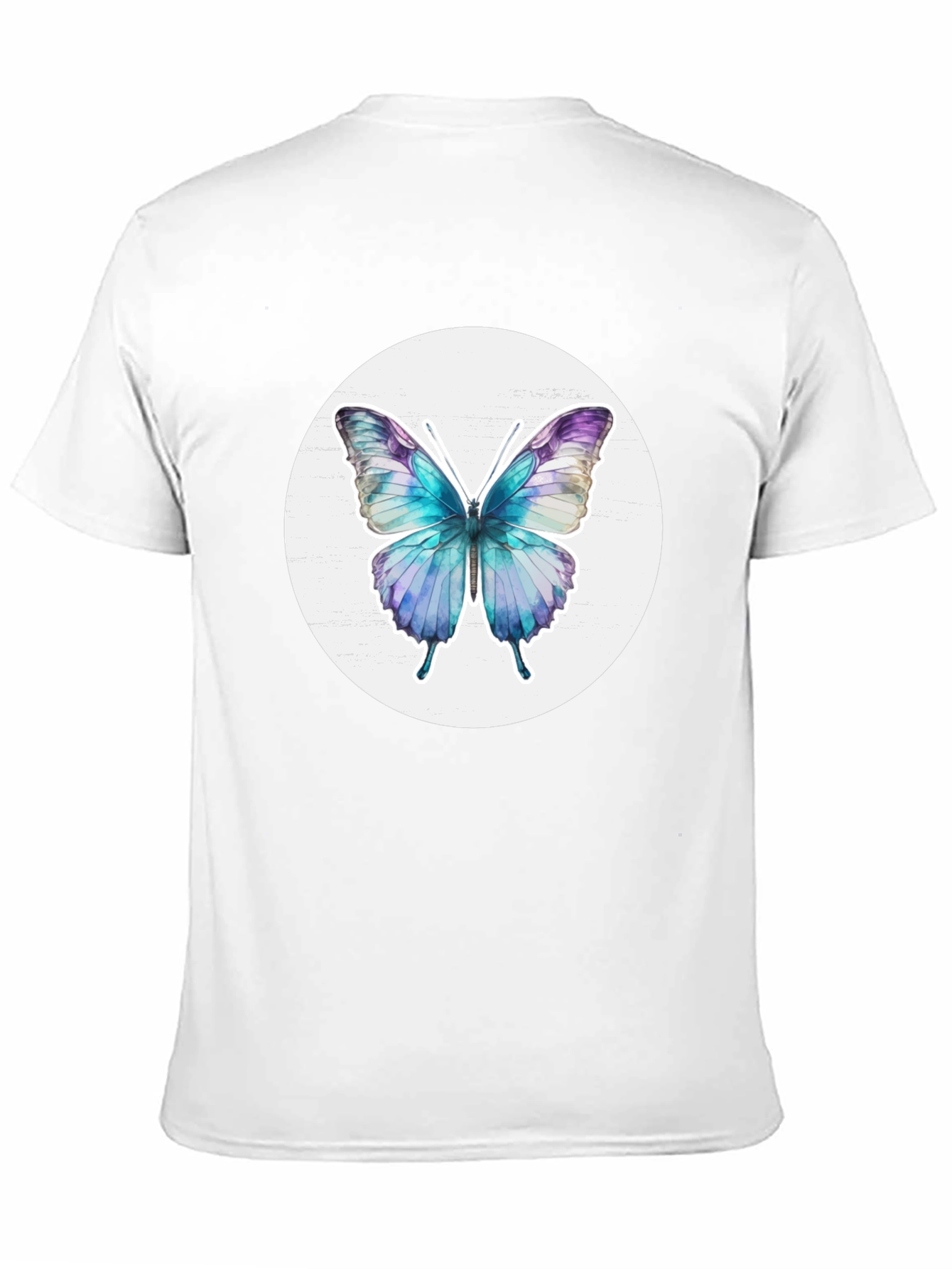 Butterfly Graphic Tee - Black Casual T-Shirt