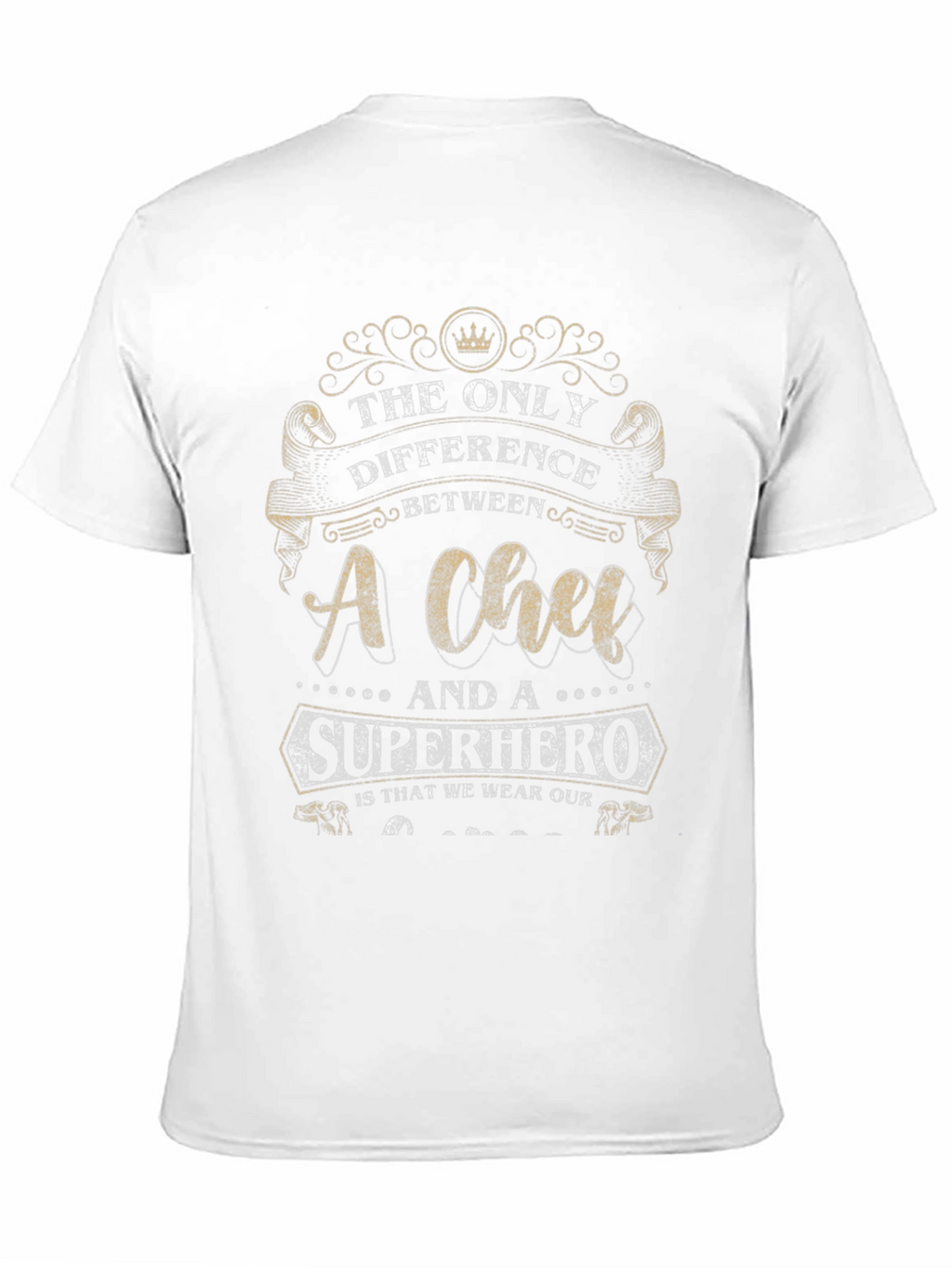 Chef Superhero T-Shirt - Black Humorous Design