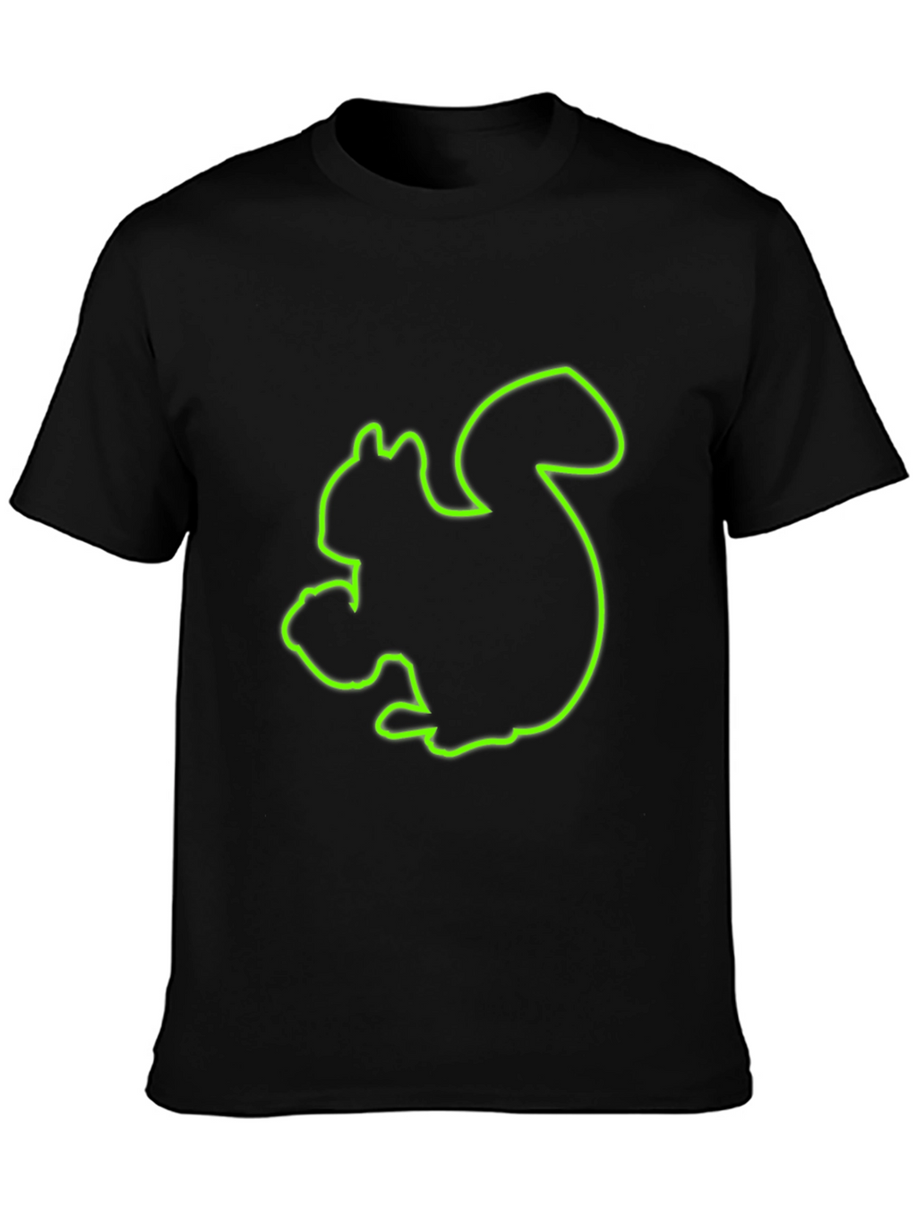 Squirrel Graphic Black T-Shirt