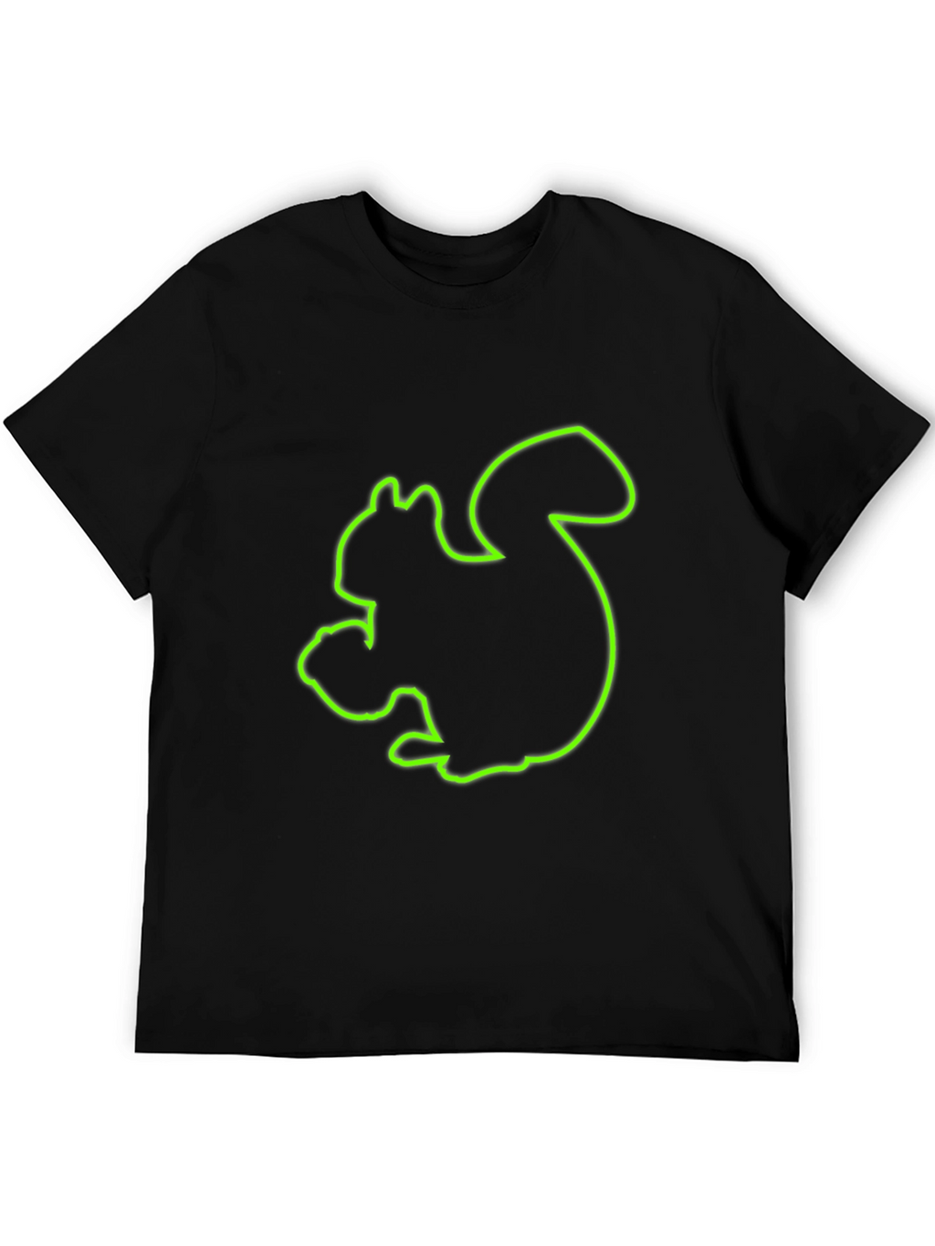 Squirrel Graphic Black T-Shirt