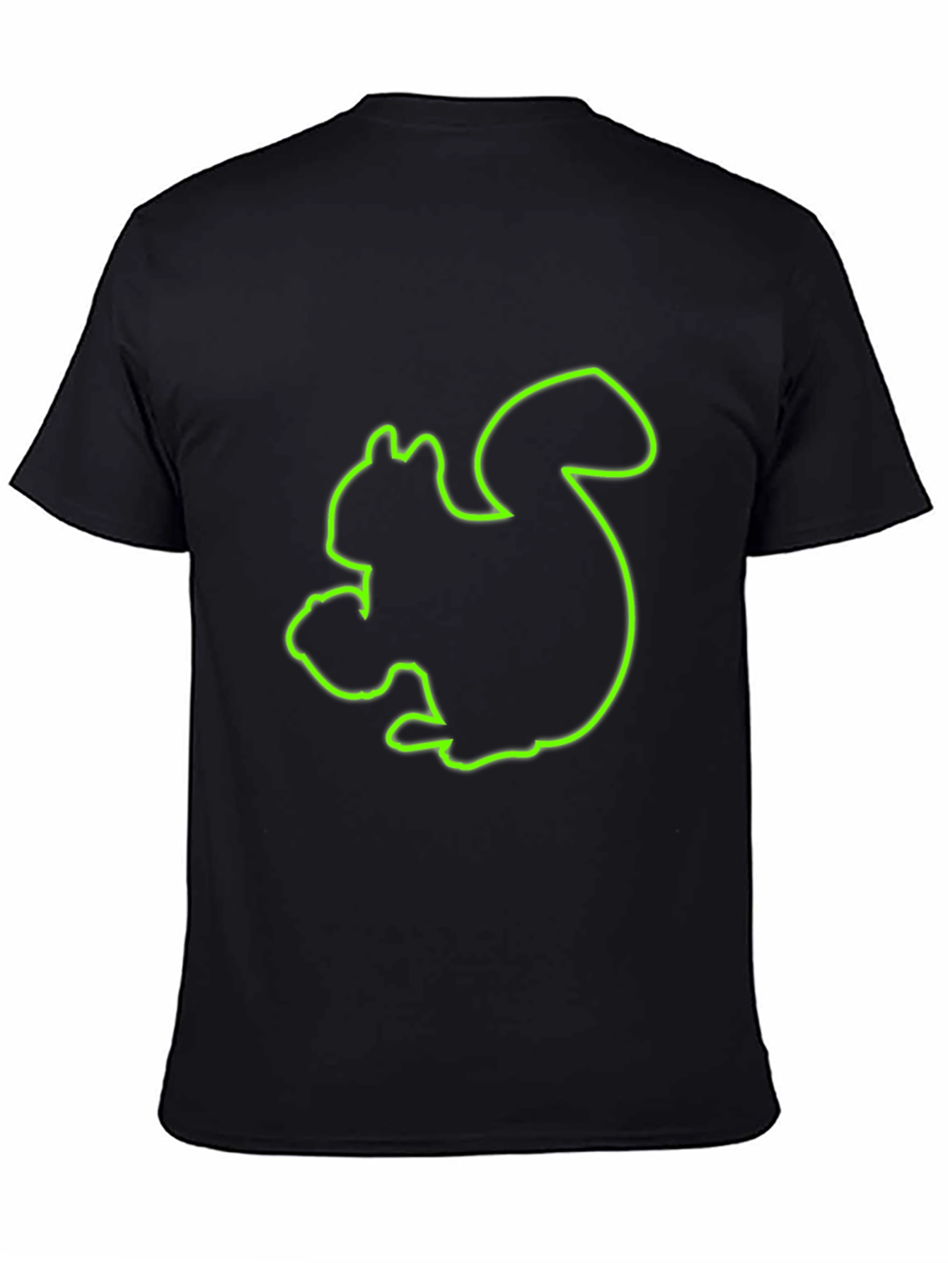 Squirrel Graphic Black T-Shirt