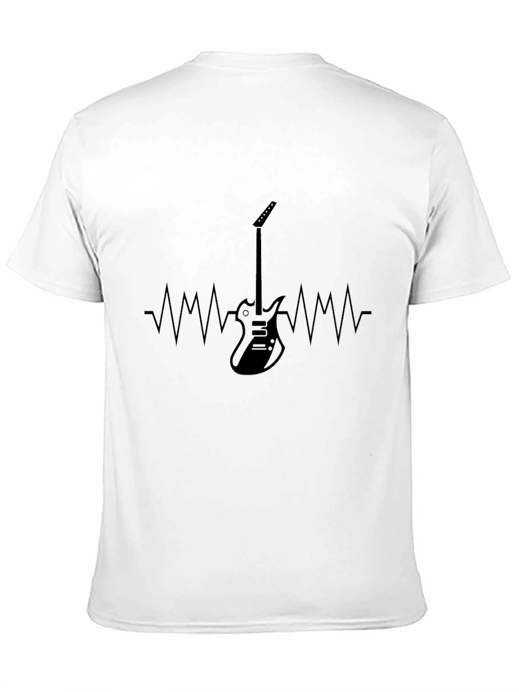 Guitar Heartbeat Graphic T-Shirt - Music Lover Tee