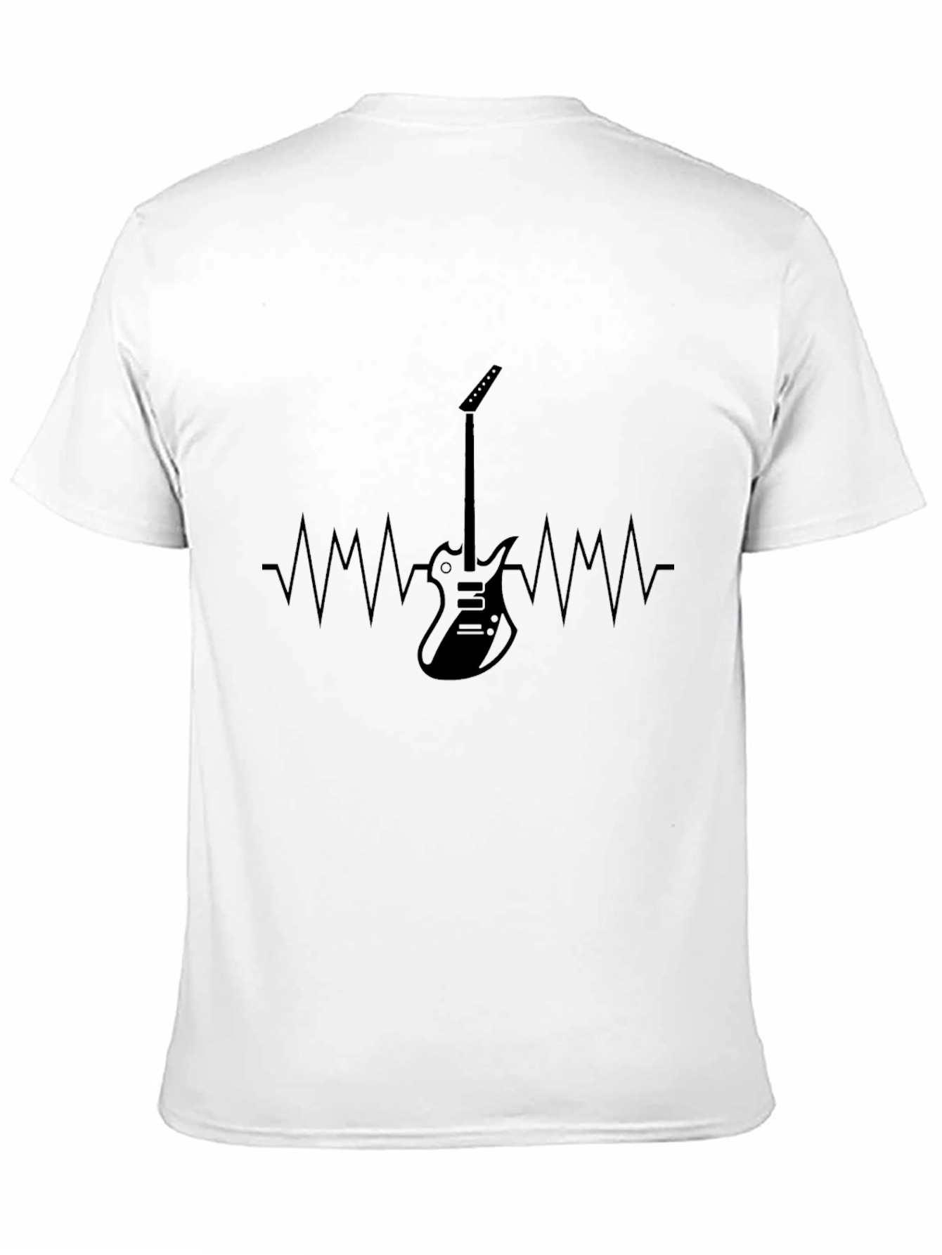 Guitar Heartbeat Graphic T-Shirt - Music Lover Tee
