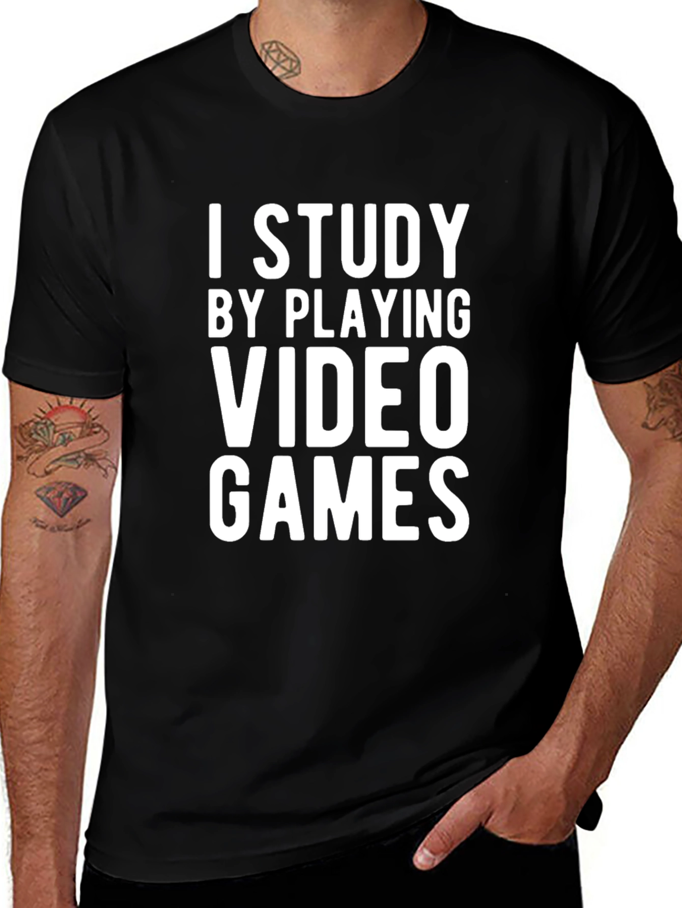 I Study By Playing Video Games T-Shirt