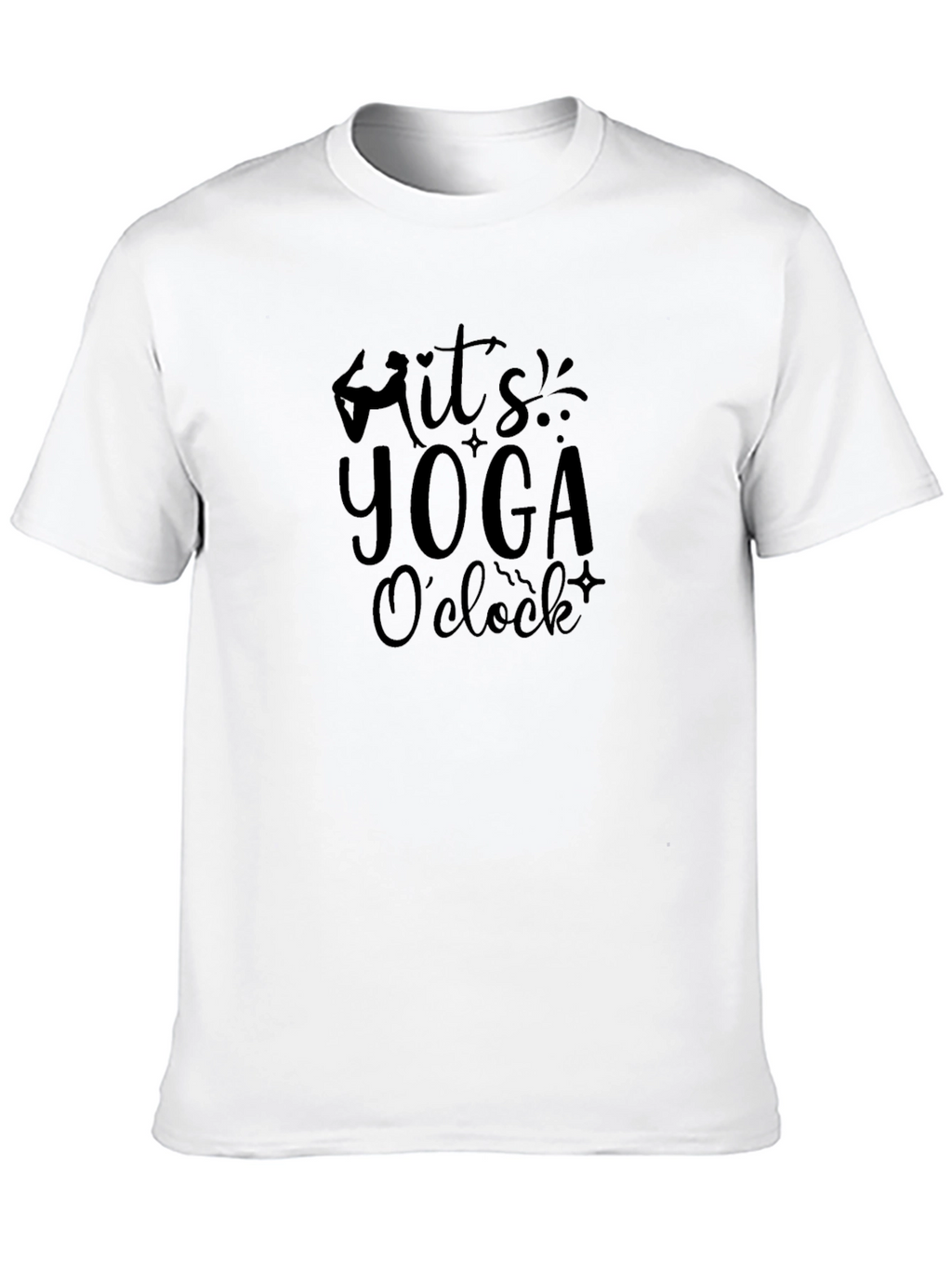Yoga OClock Black T-Shirt